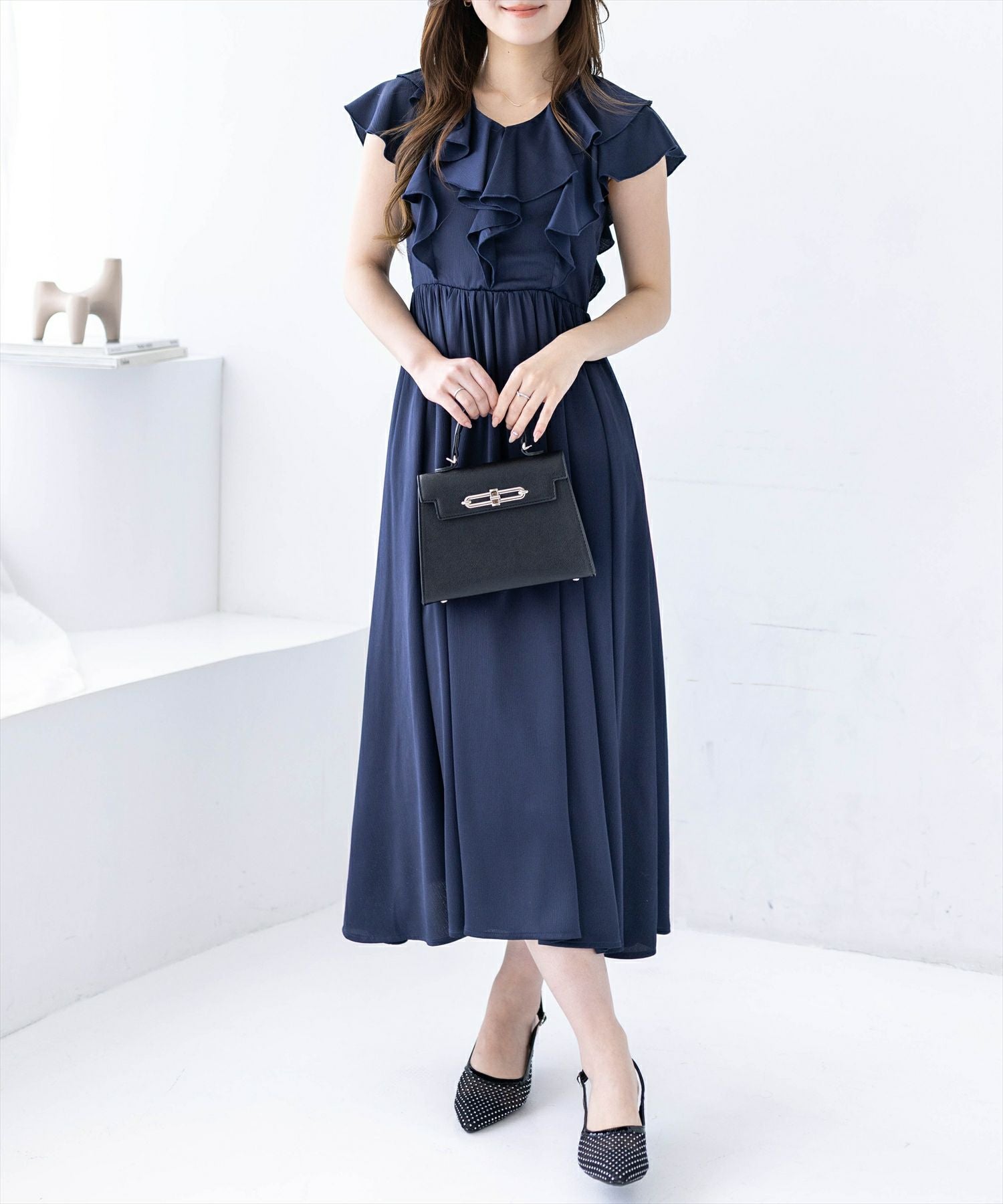 163cm/ネイビー F着用