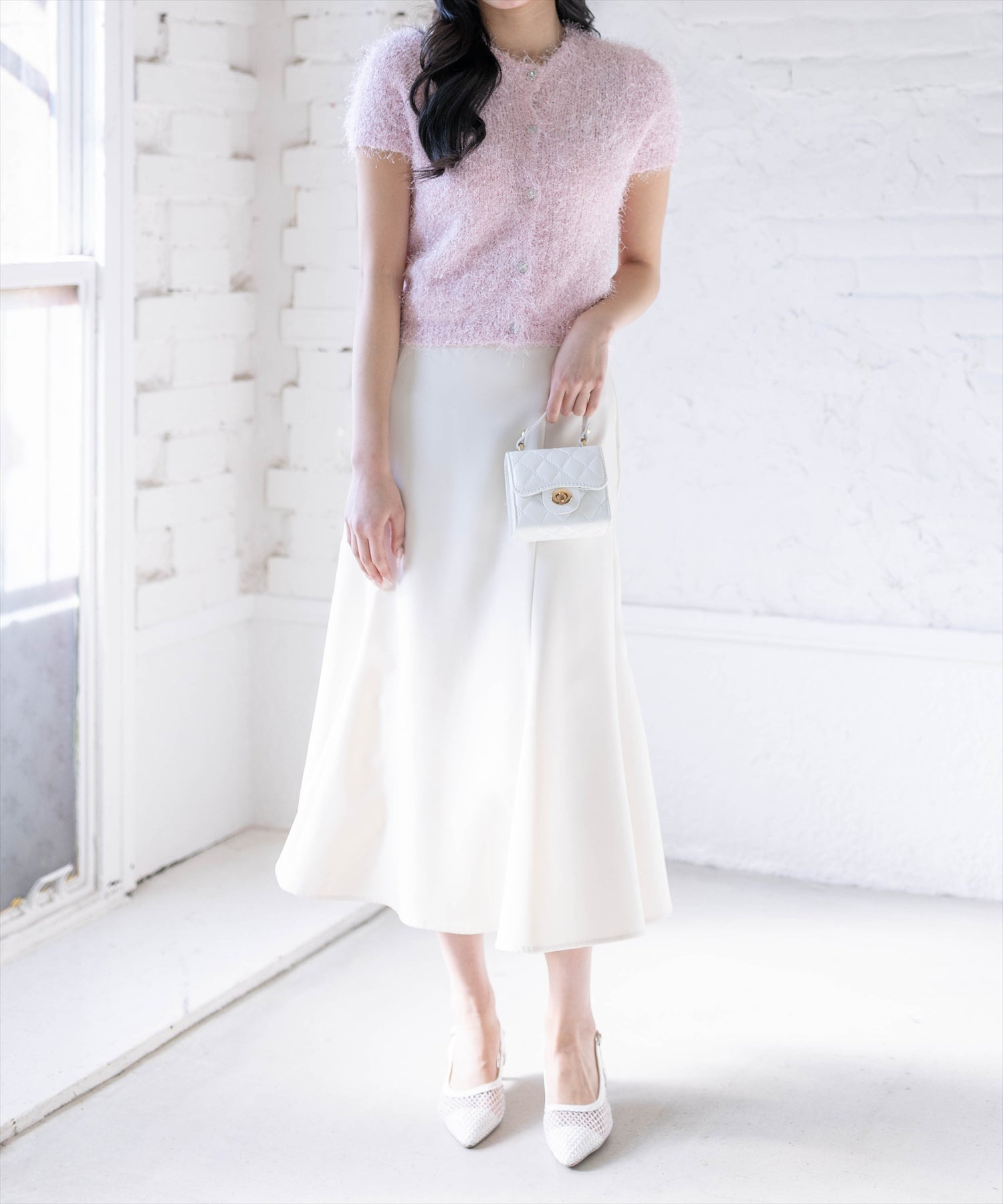 168cm/ピンク着用