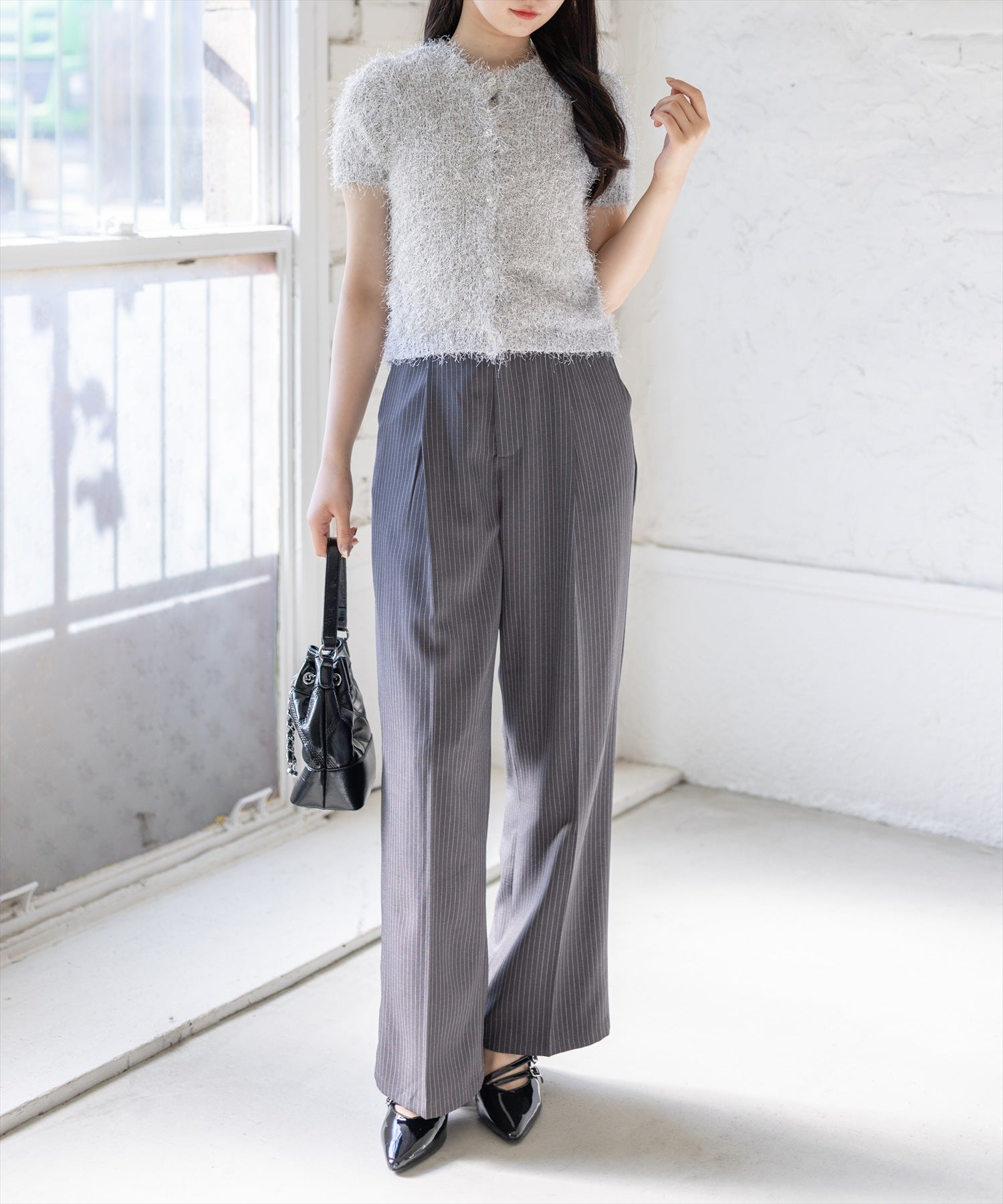 162㎝/グレー着用