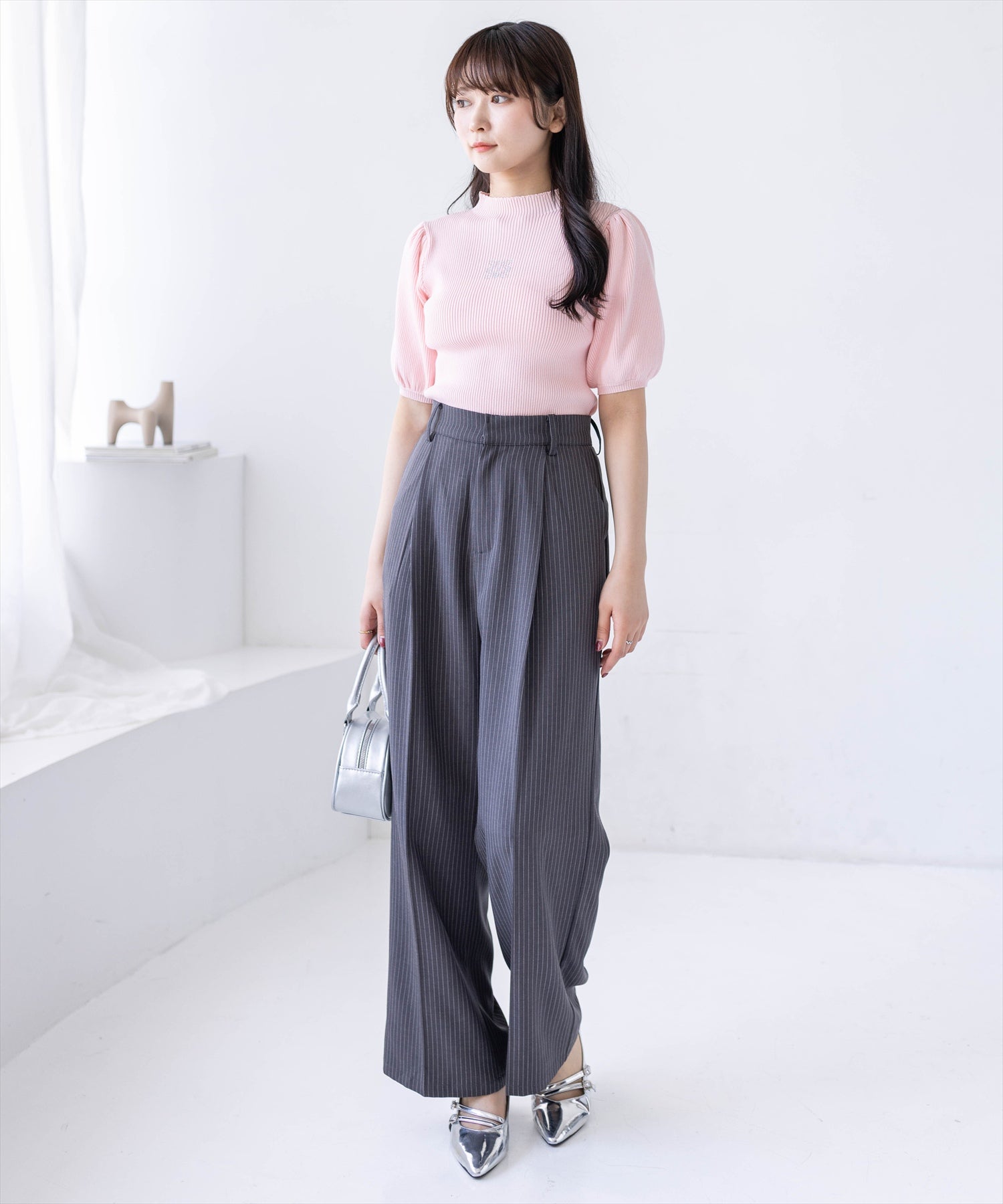 162cm/ピンク着用