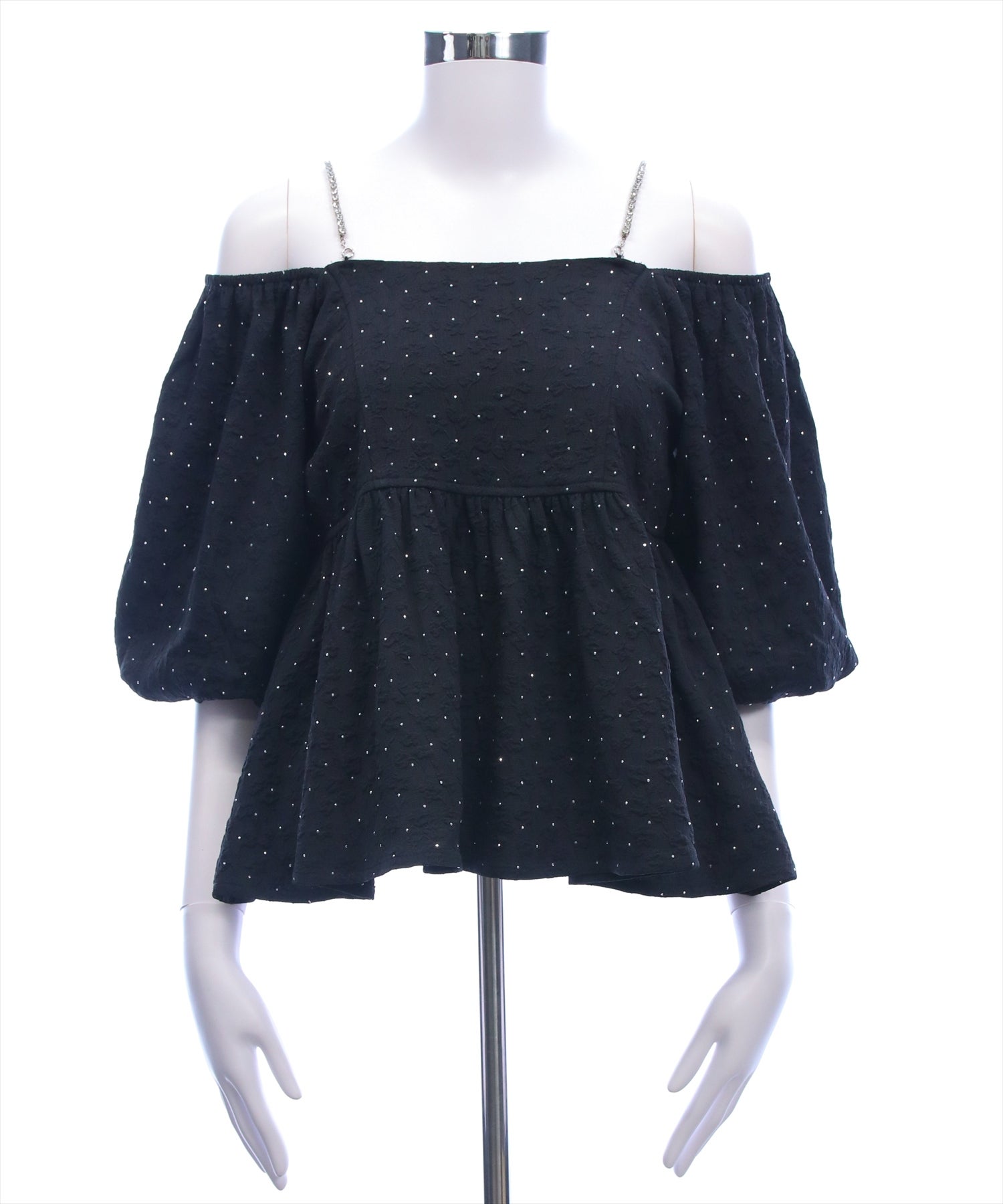 わーし clear≪再入荷≫肩ビジュー2wayラインストーンフクレジャガード