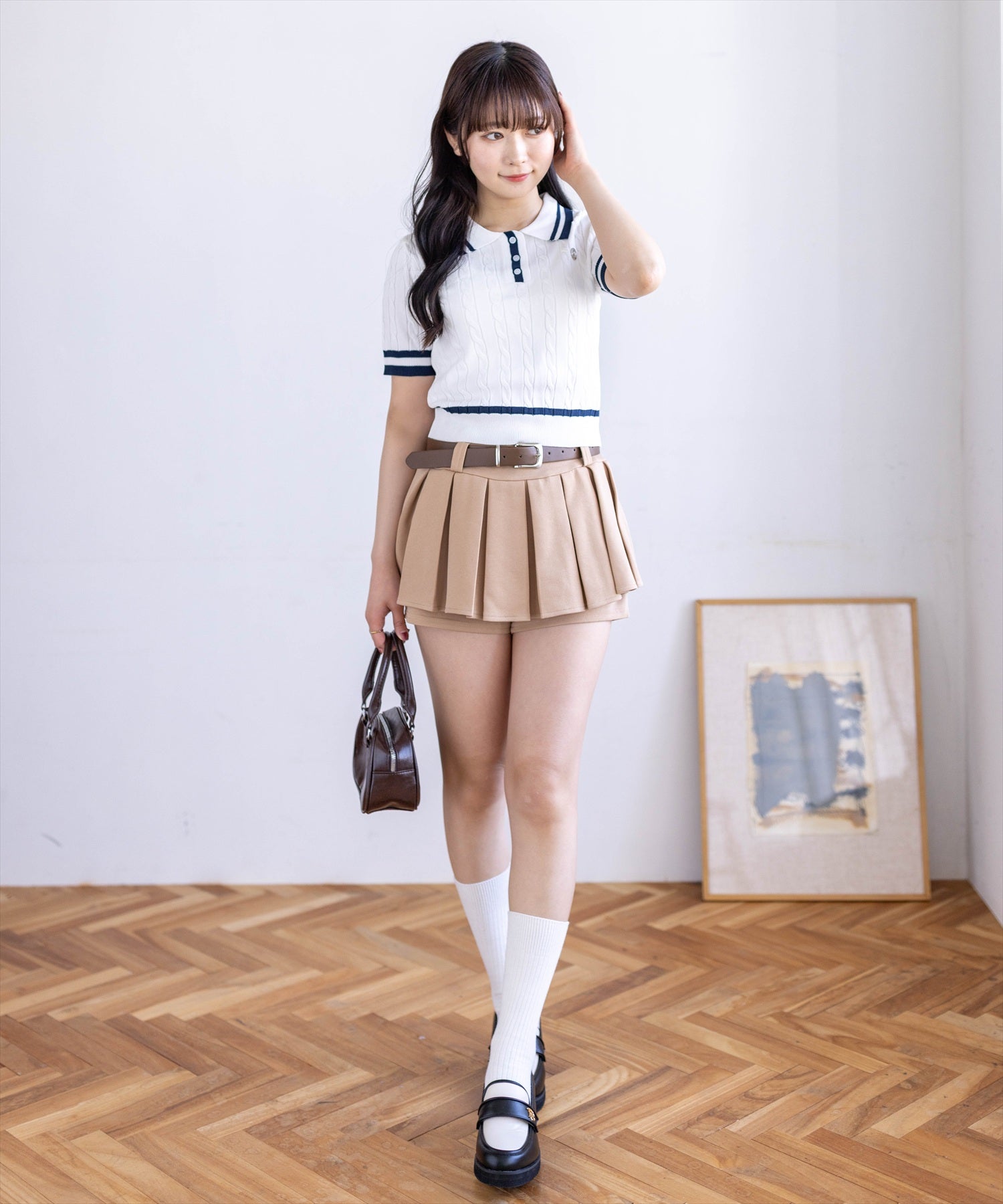 162cm/オフホワイト着用