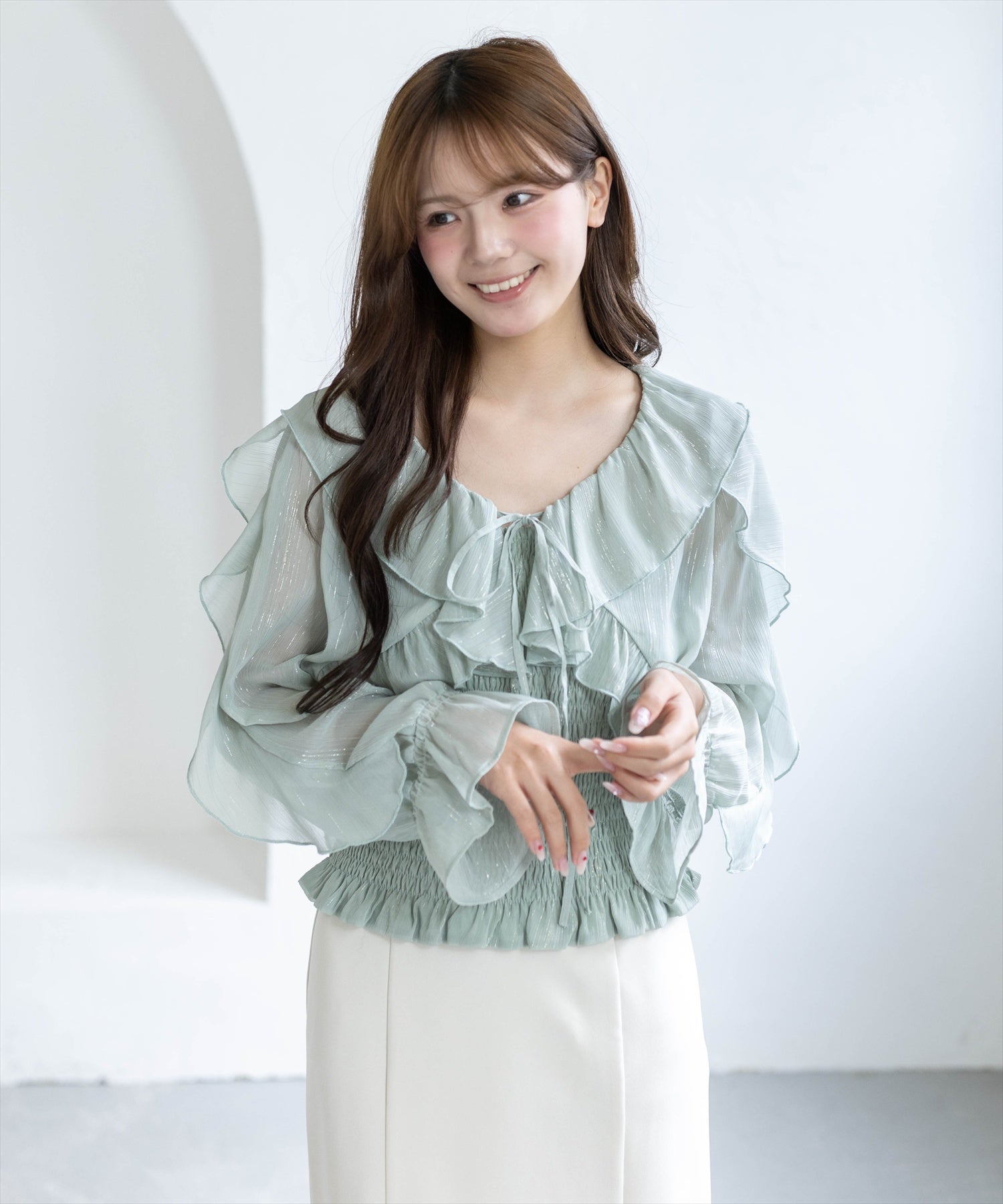 161cm/ブラック着用