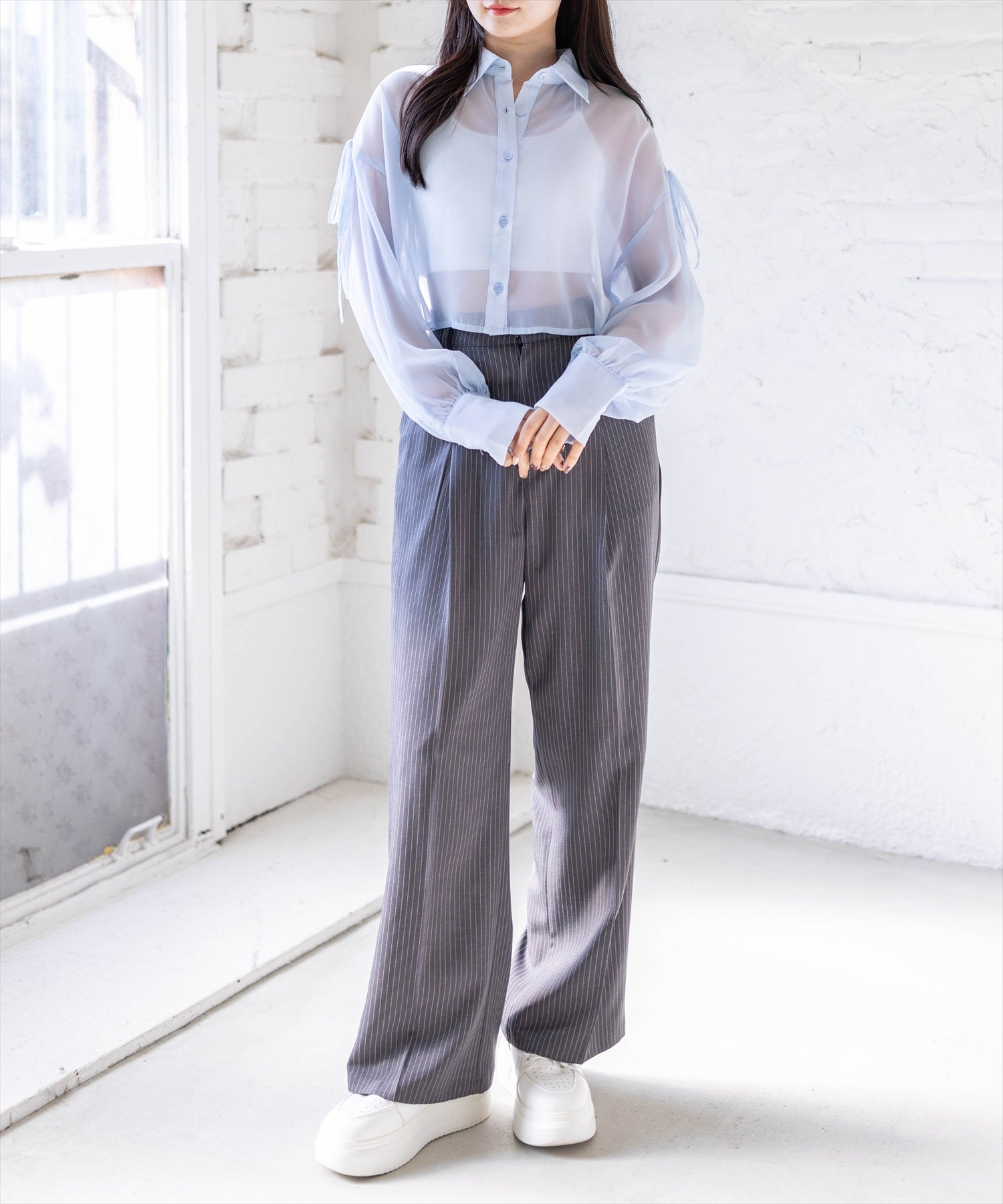 162cm/サックス着用