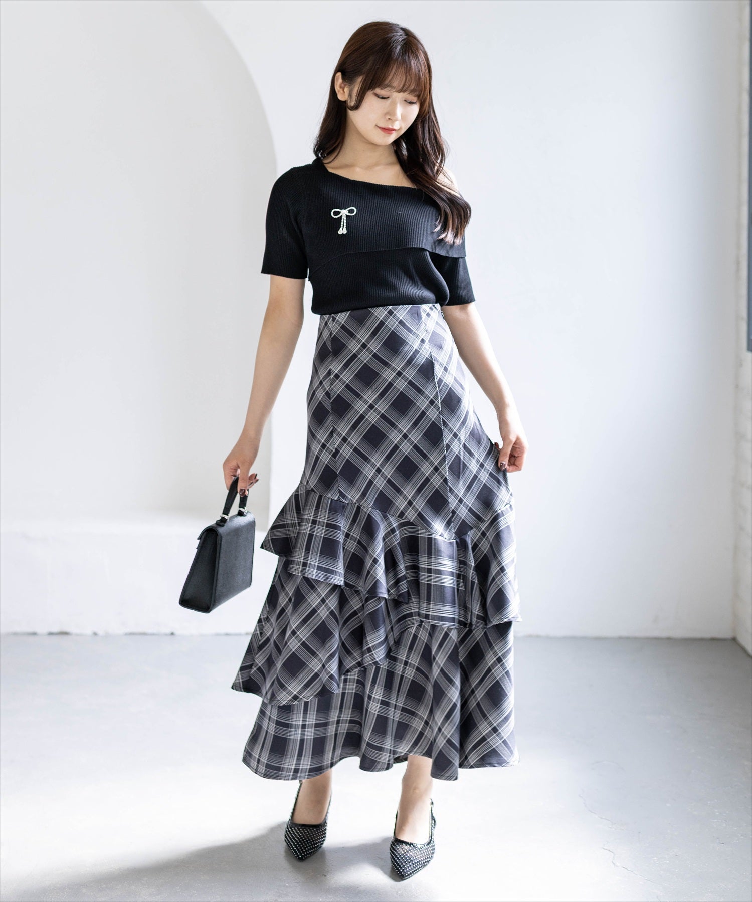 162cm/ブラック着用