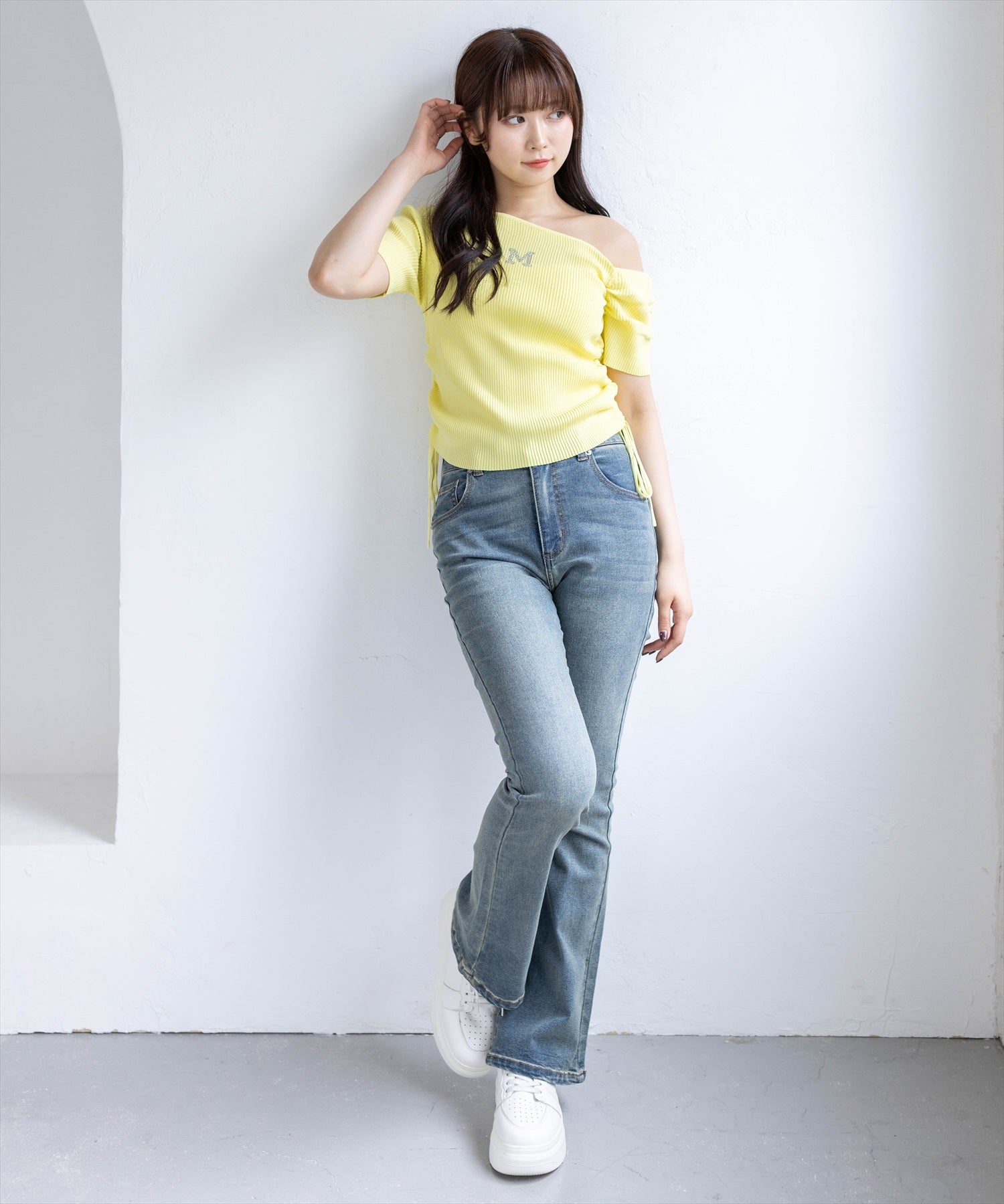 162㎝/イエロー着用