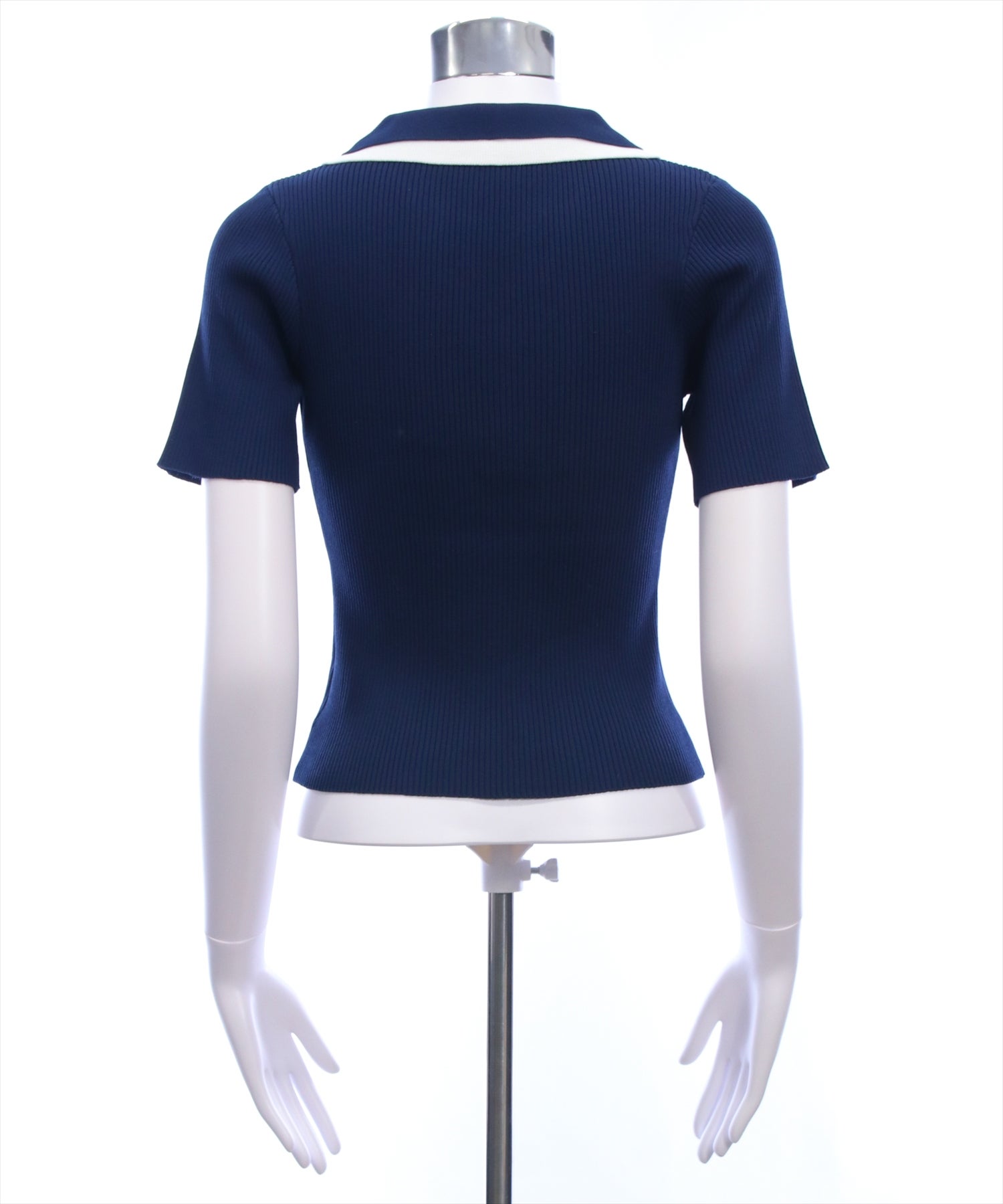 【ホワイト】デニムライクニット/カノコ レイヤードツインニット <LADIES LINE> (LADIES) ホワイト】デニムライクニット/カノコ レイヤードツインニット <LADIES