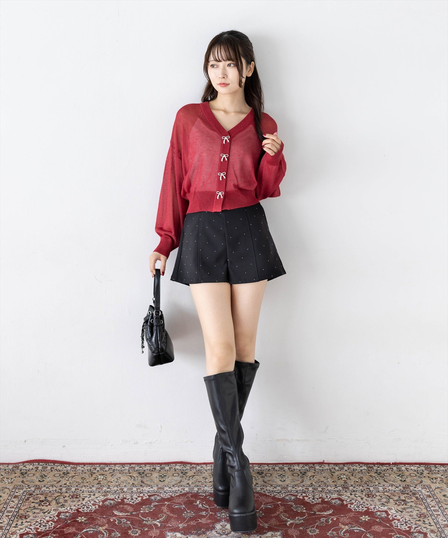 162cm/ボルドー着用