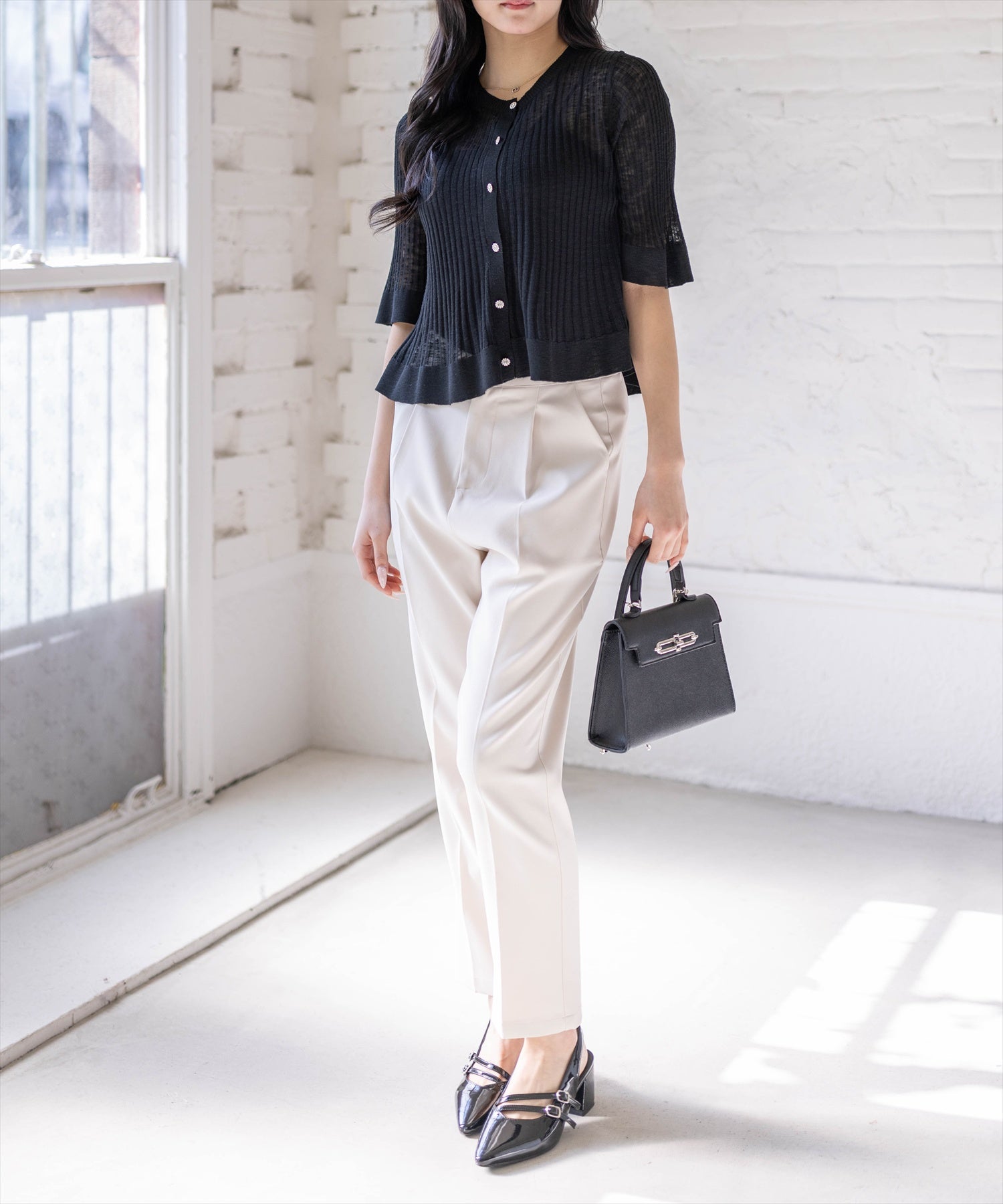 167cm/ブラック着用