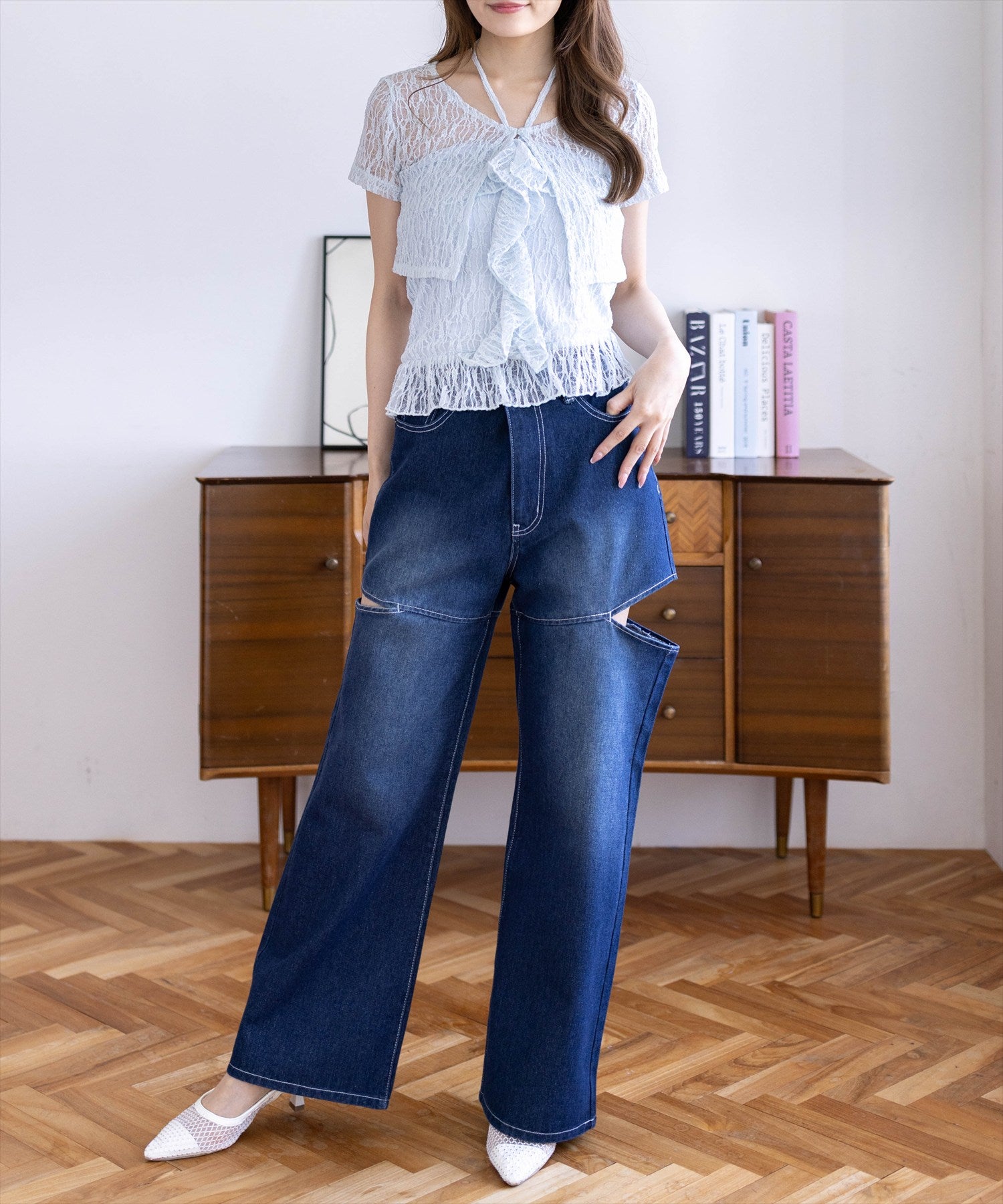 162cm/ネイビー S着用