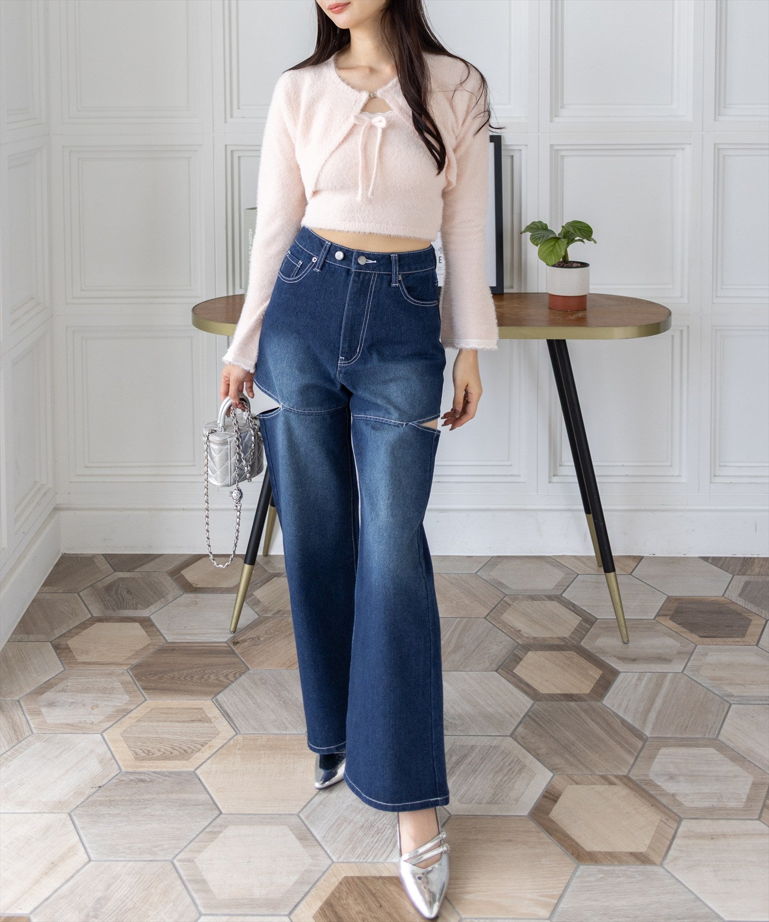 165cm/ネイビー M着用