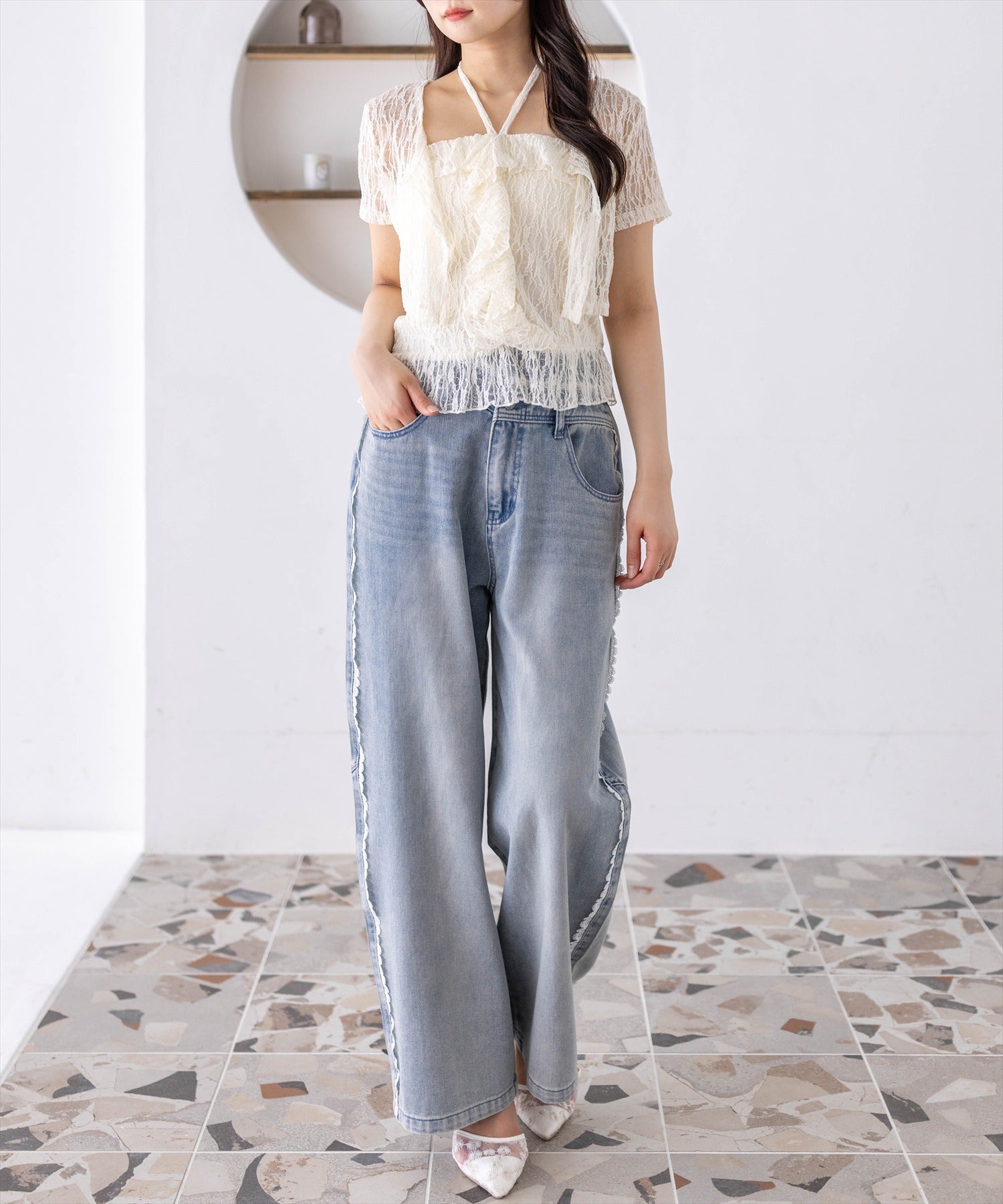 162㎝/アイボリー