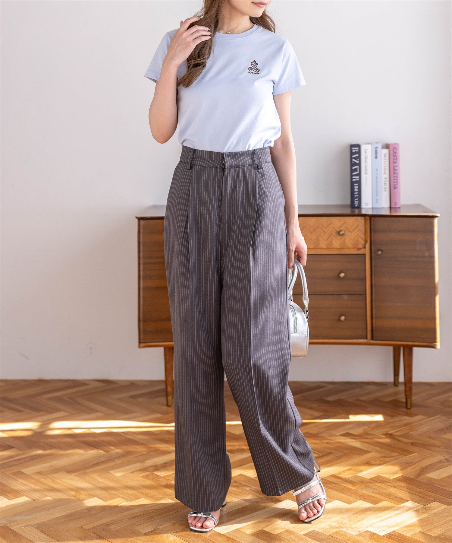 162cm/サックス着用