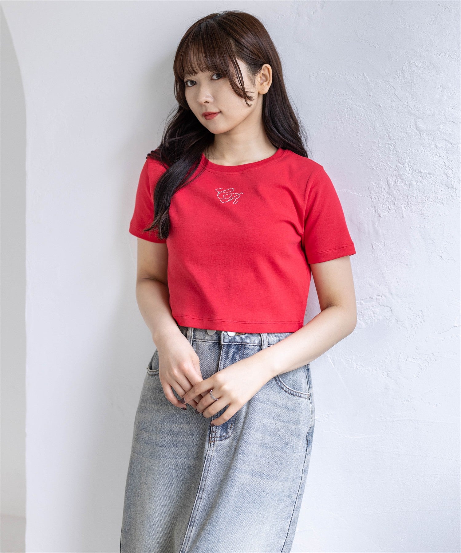 162cm/レッド着用