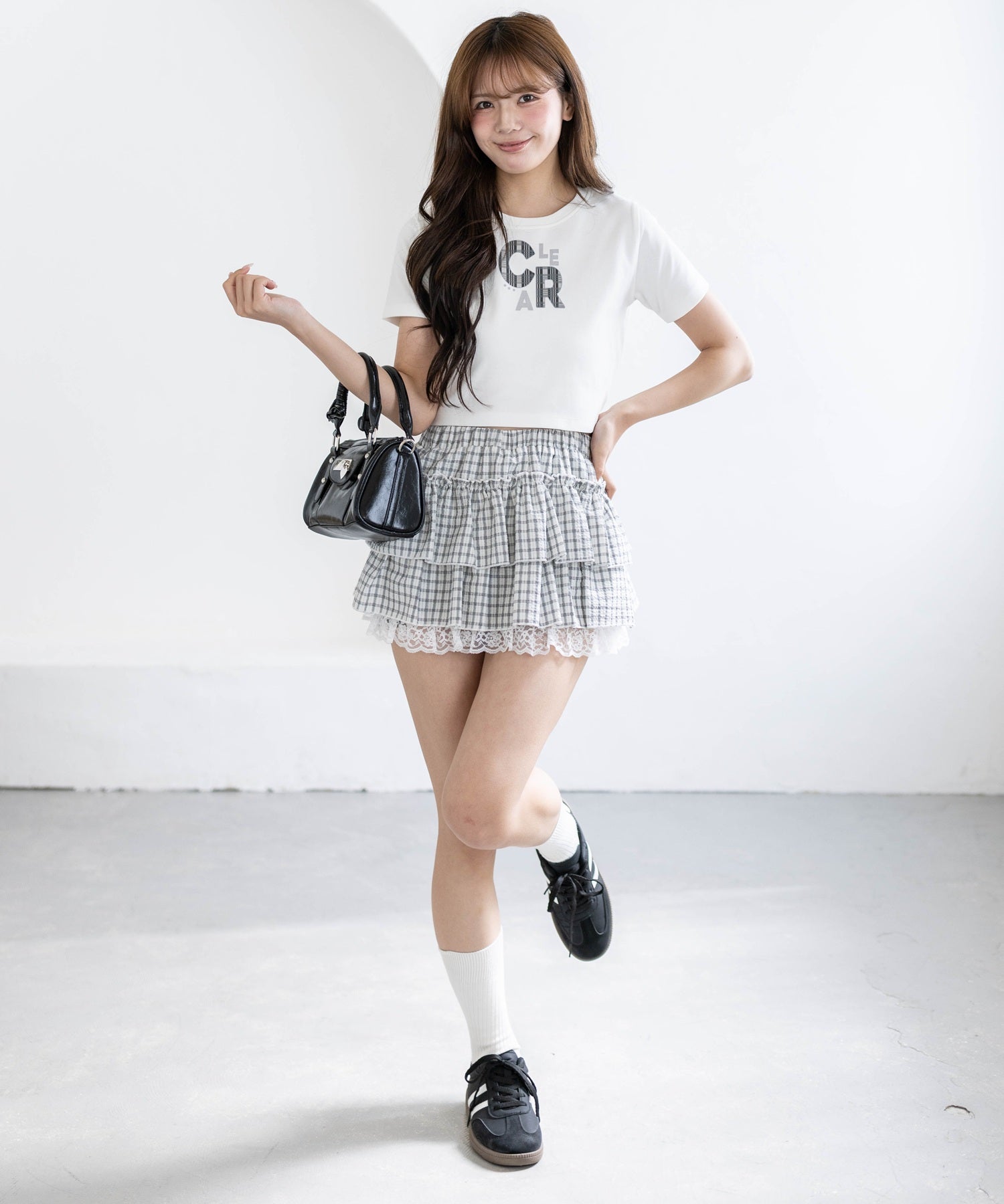 161cm/オフホワイト着用