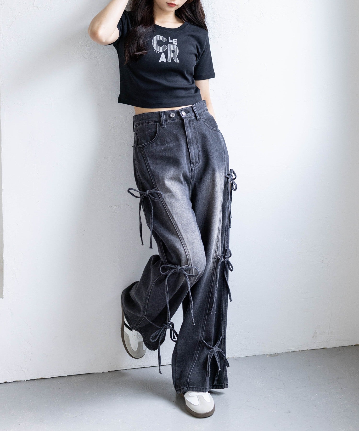 162cm/ブラック着用