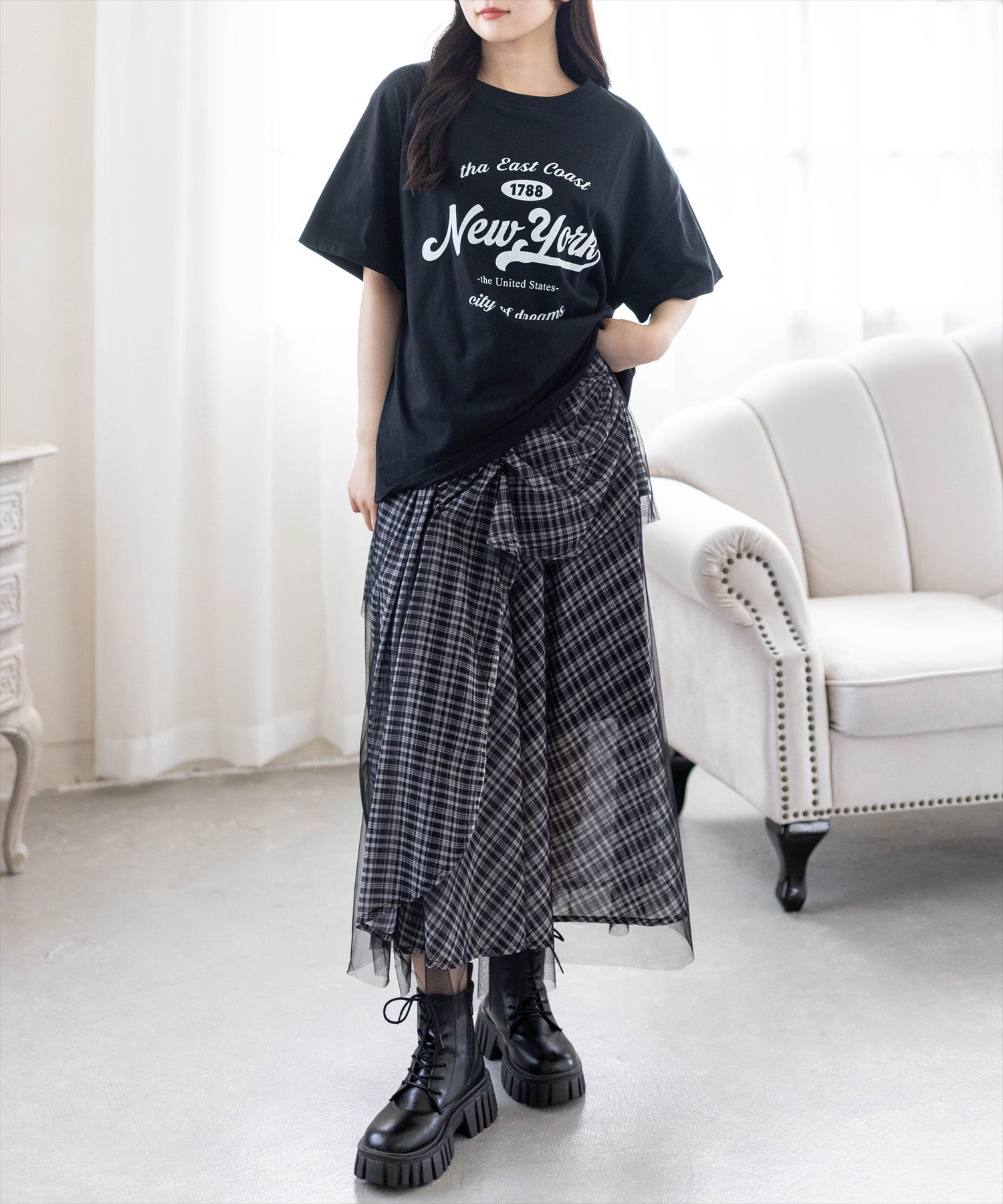 162cm/ブラック着用