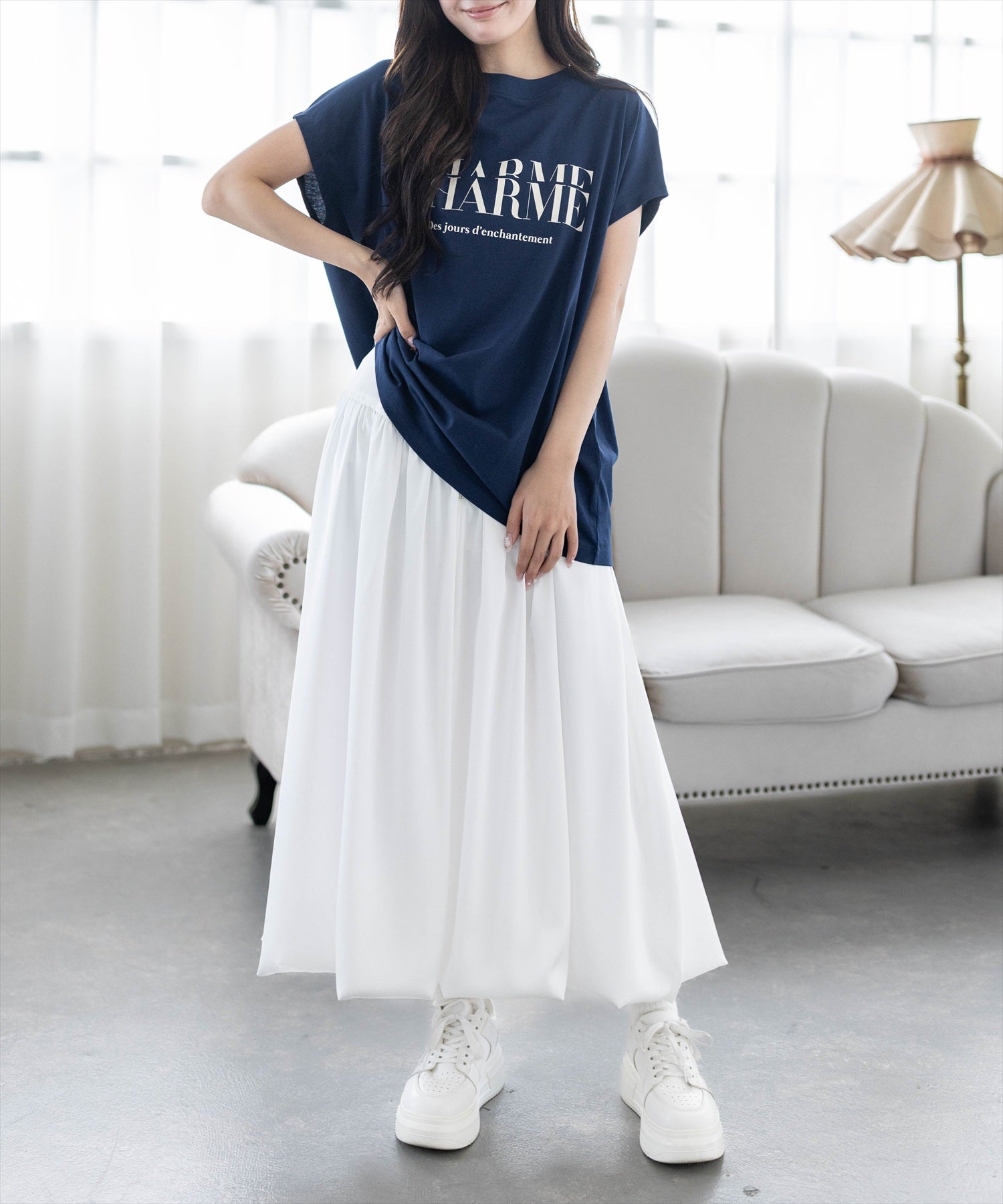 161㎝/ネイビー着用
