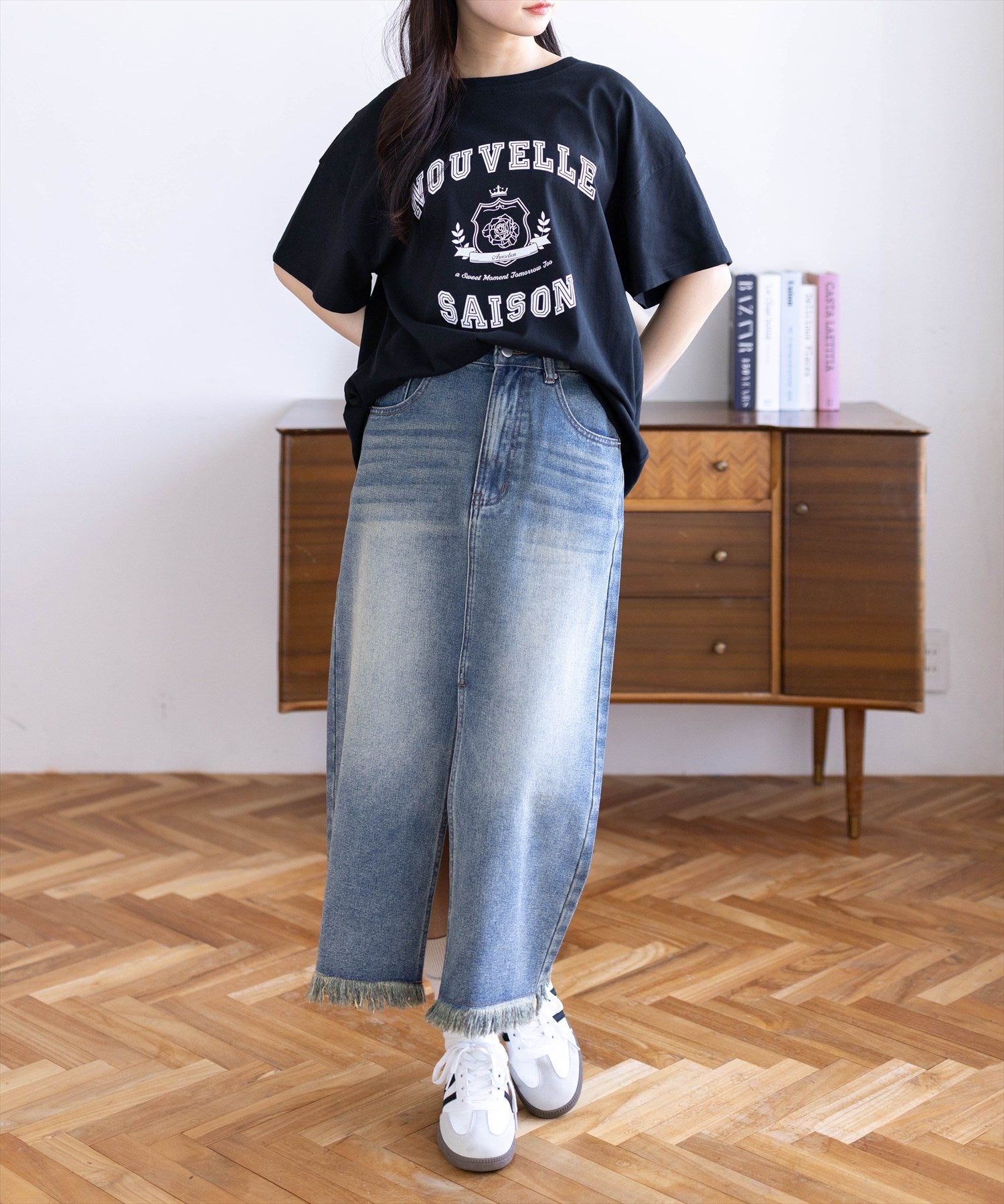 162cm/ブラック着用