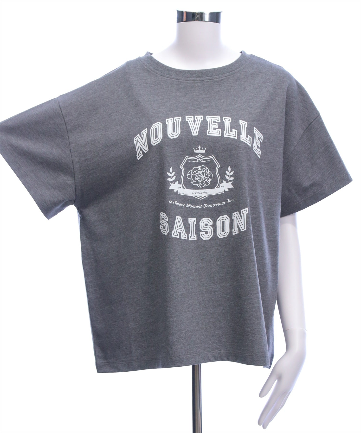 CLEAR BASIC オーバーサイズ/カレッジプリントビッグTシャツ[CL9700