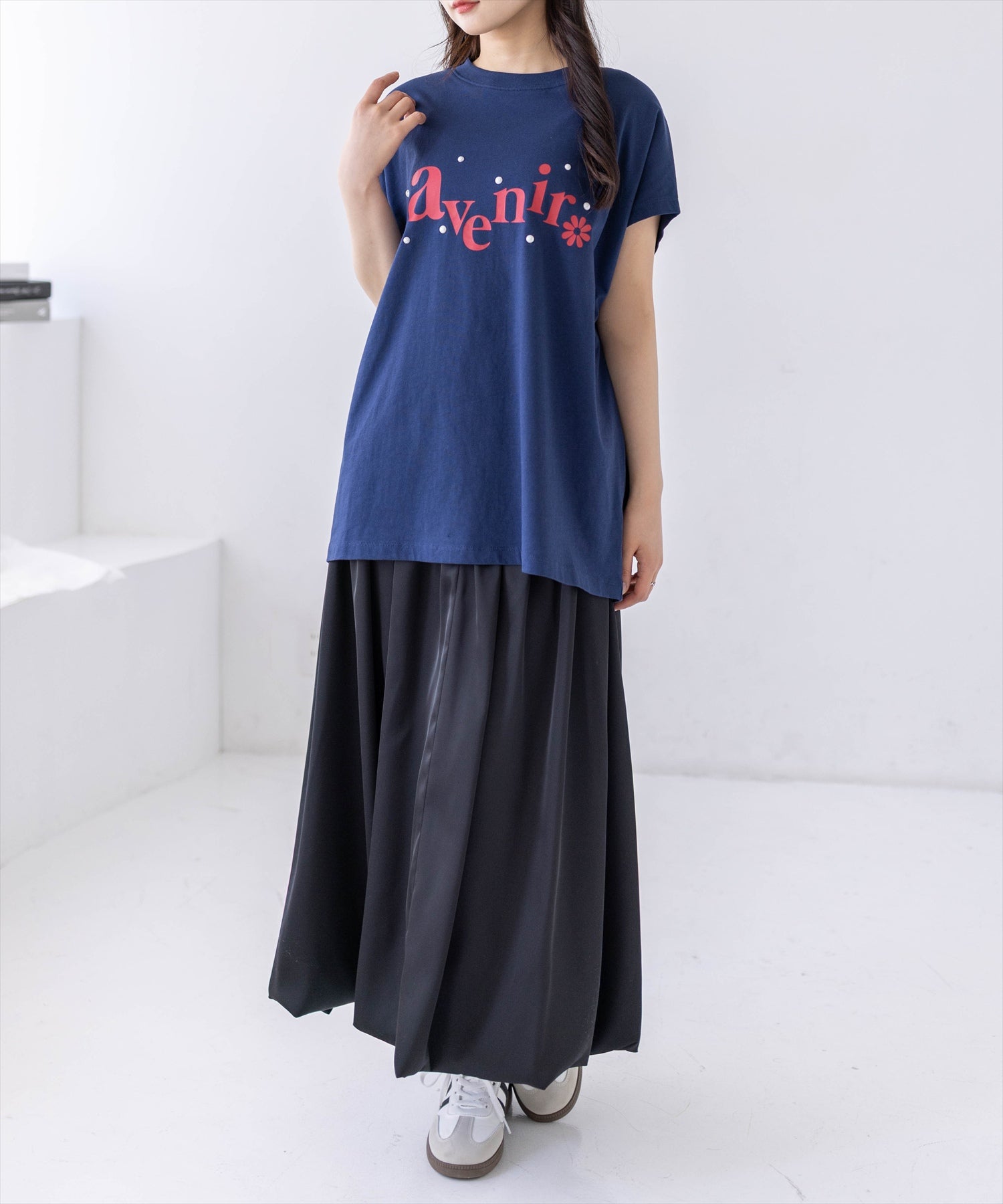 162cm/ネイビー着用