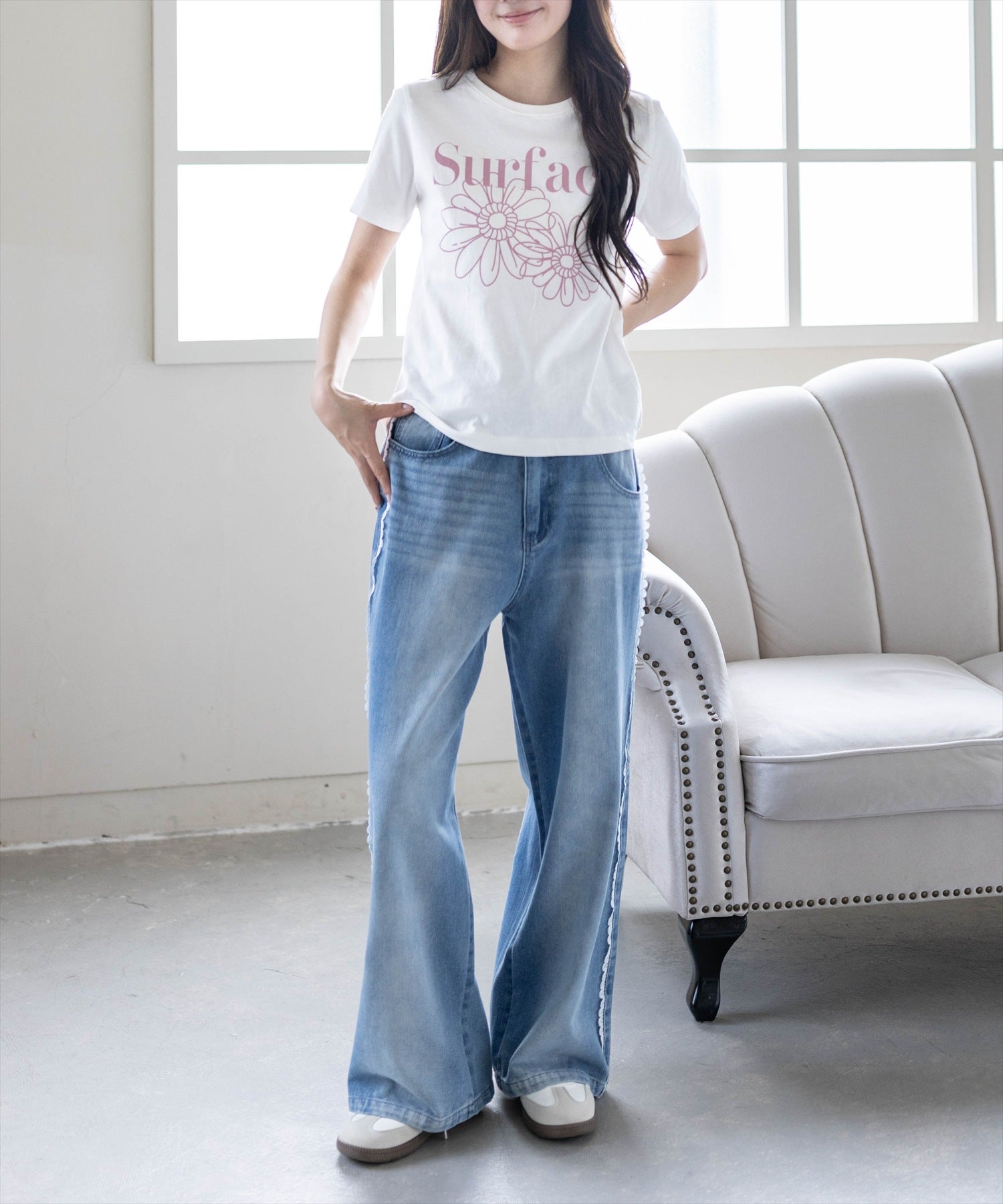 161cm/オフホワイト2着用