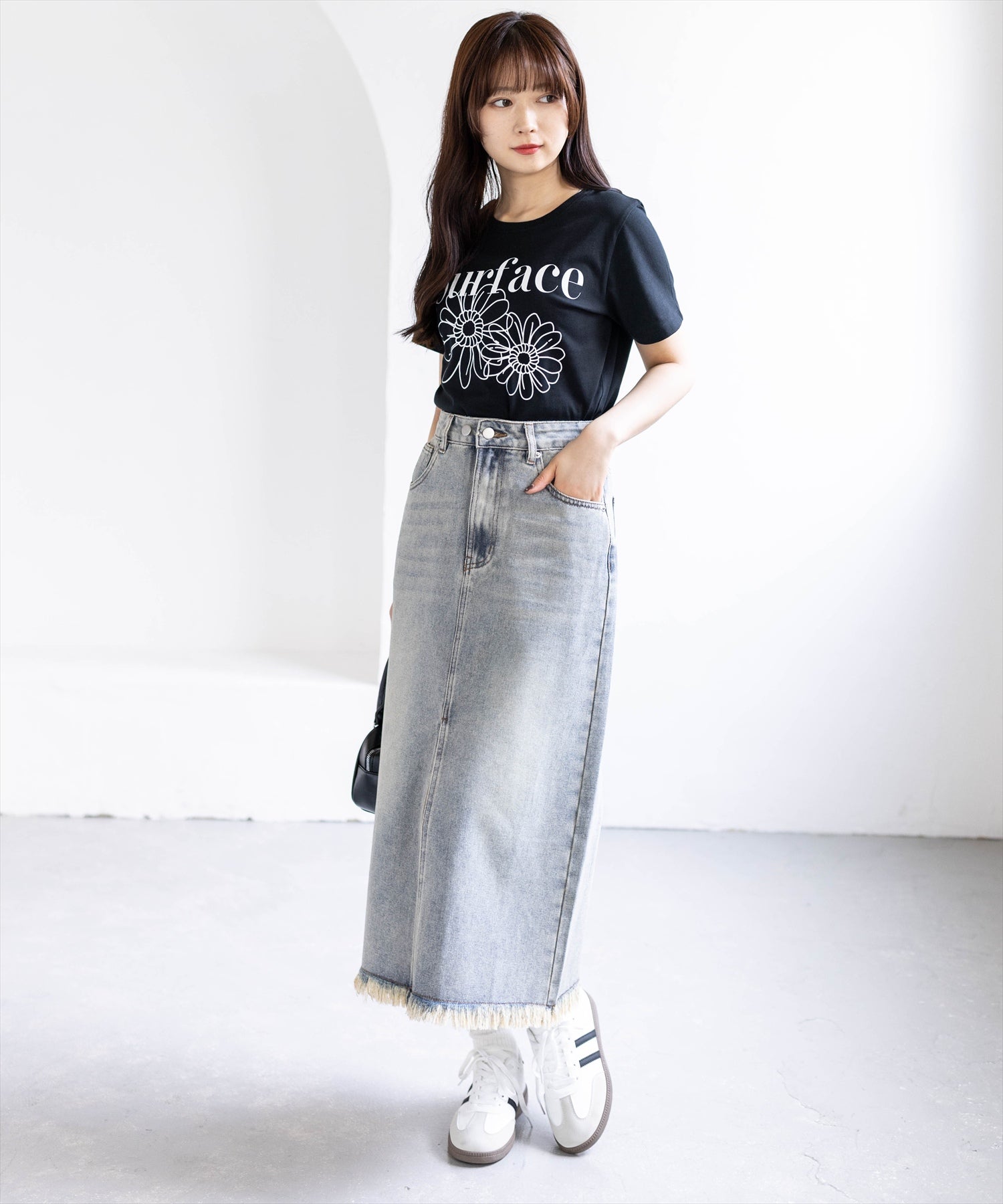 162cm/ブラック着用