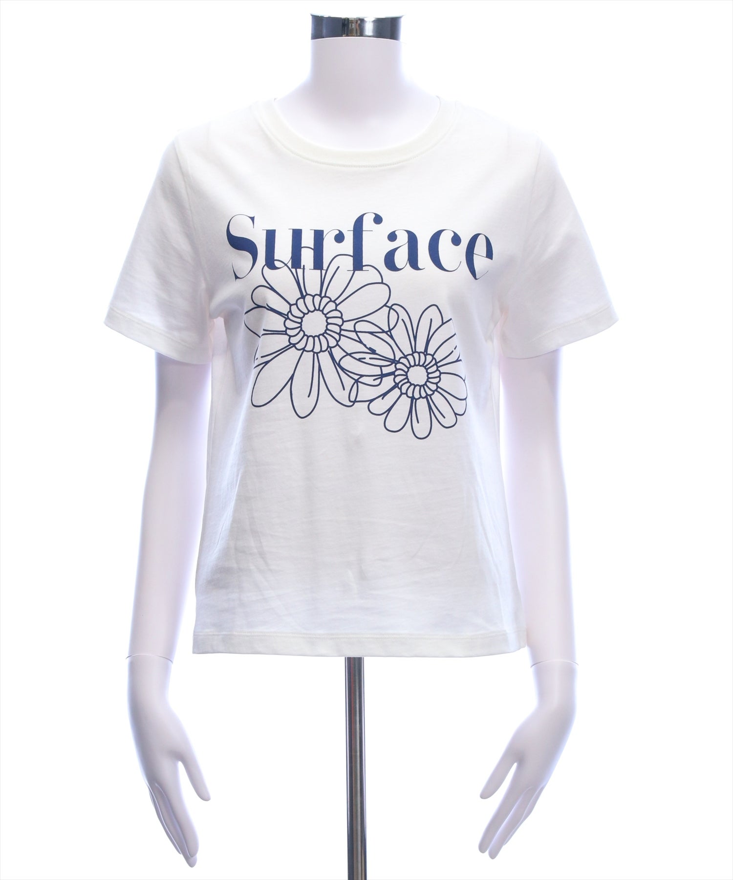 CLEAR BASIC レギュラーサイズ/フラワープリントTシャツ[CL9698