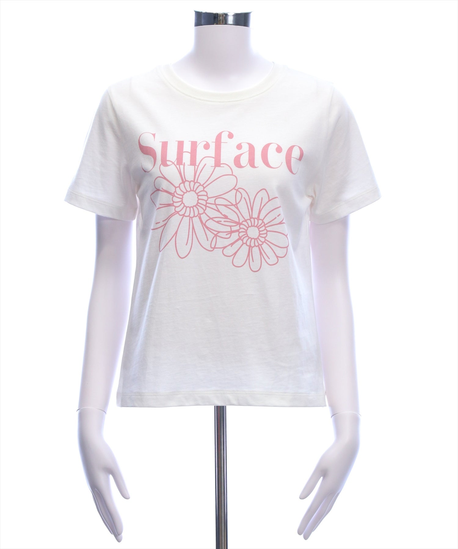 CLEAR BASIC レギュラーサイズ/フラワープリントTシャツ[CL9698