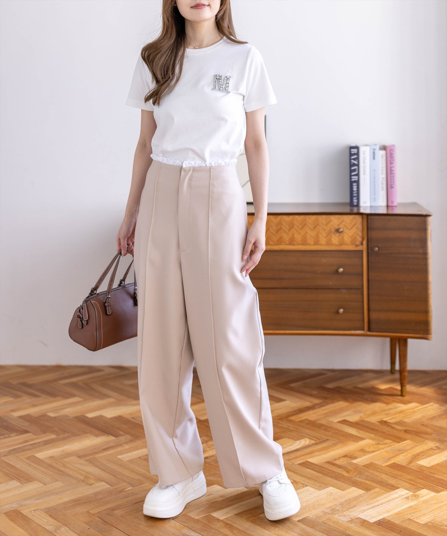 162cm/オフホワイト着用