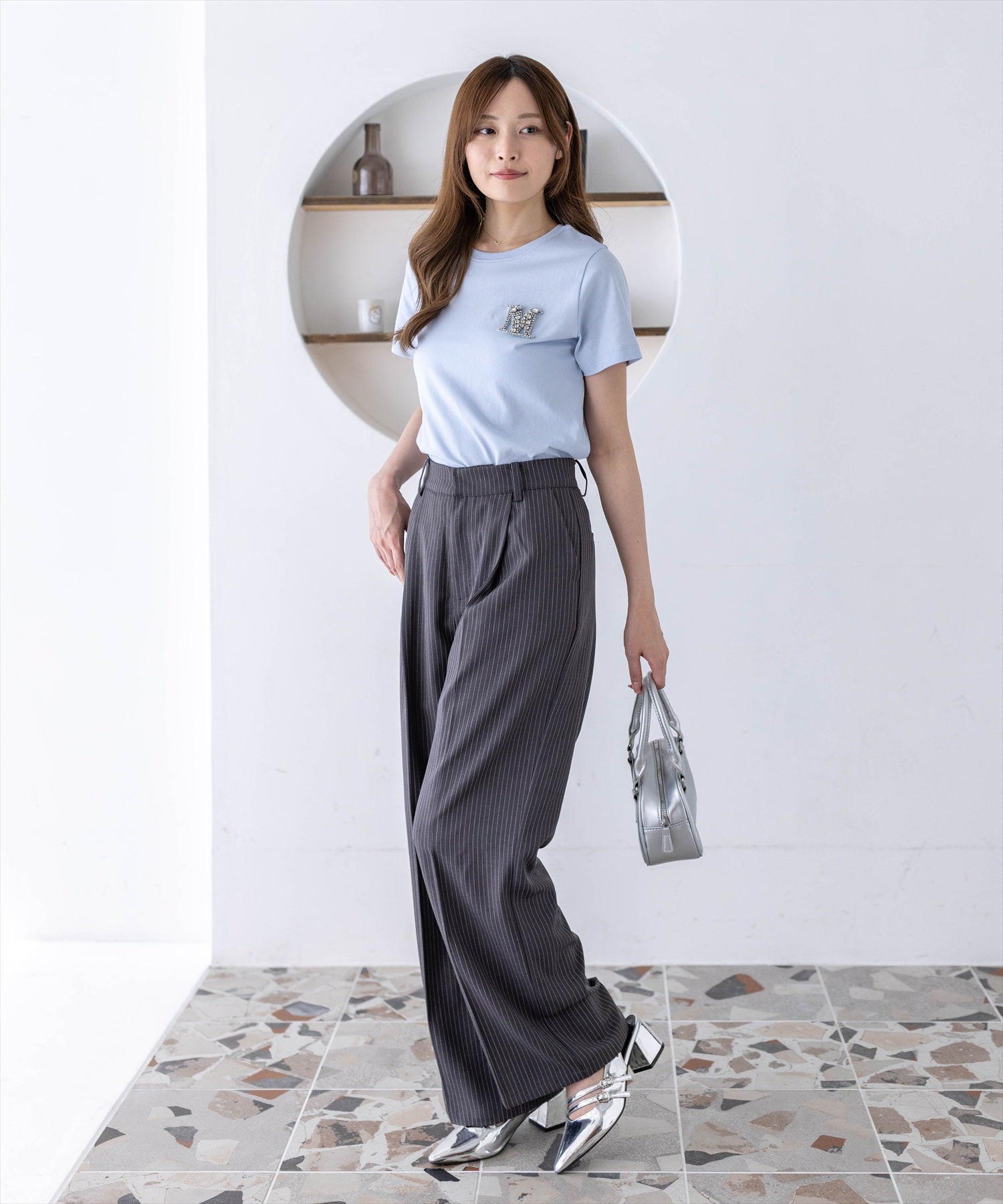 162cm/サックス着用