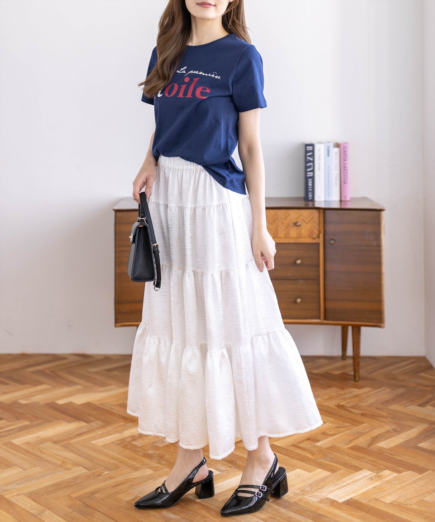 162cm/ネイビー着用