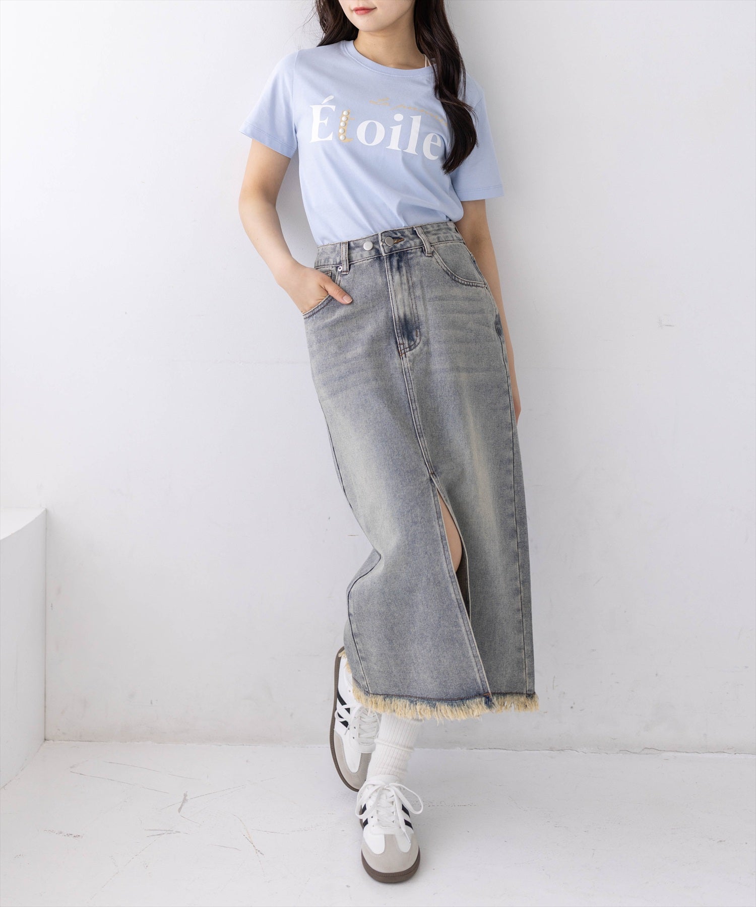 162cm/サックス着用