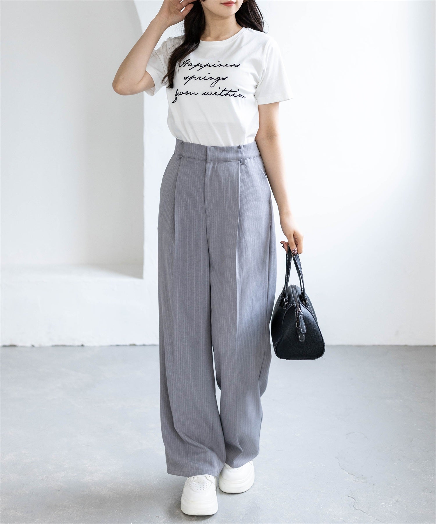 162㎝/オフホワイト2着用