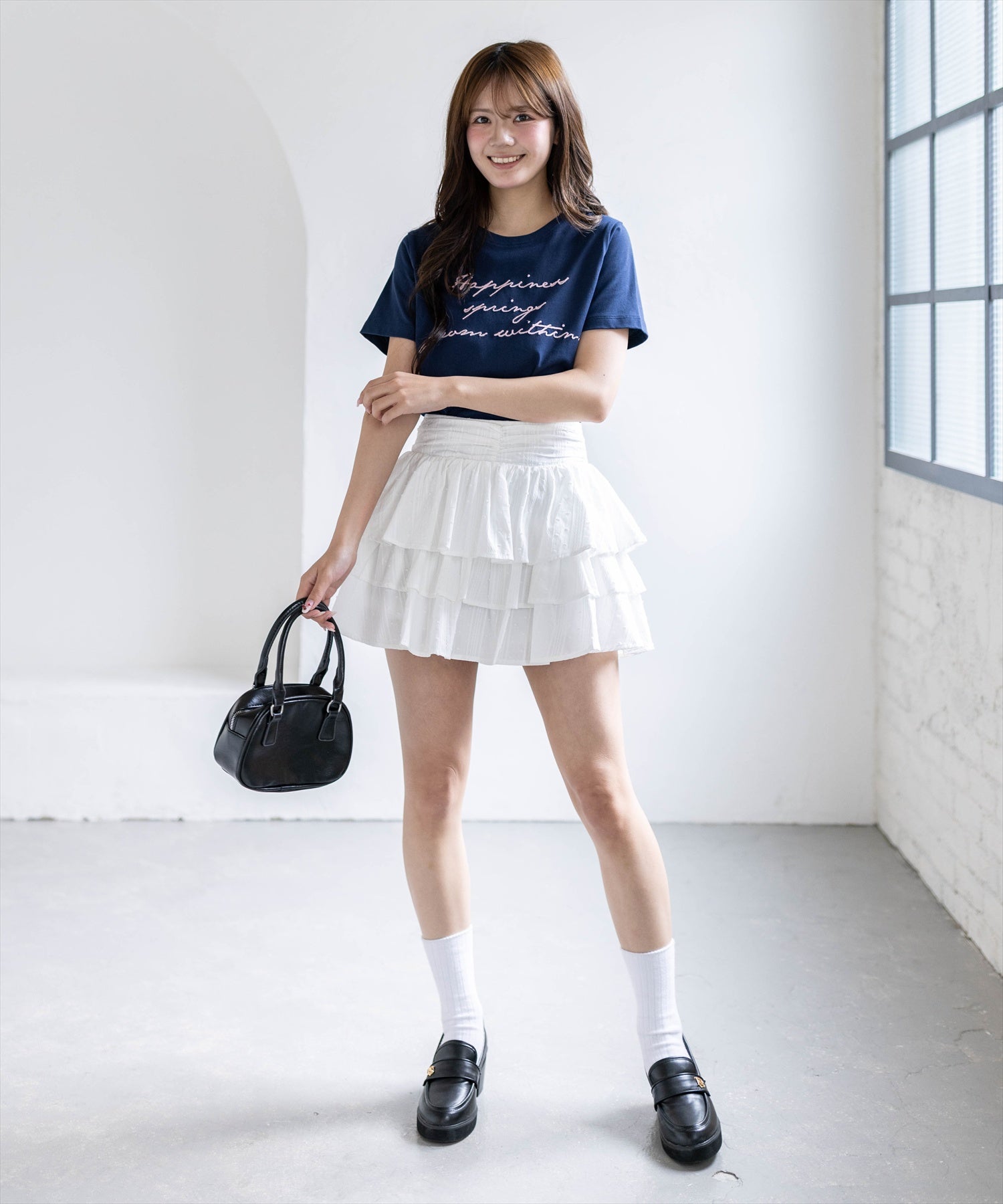 161㎝/ネイビー着用