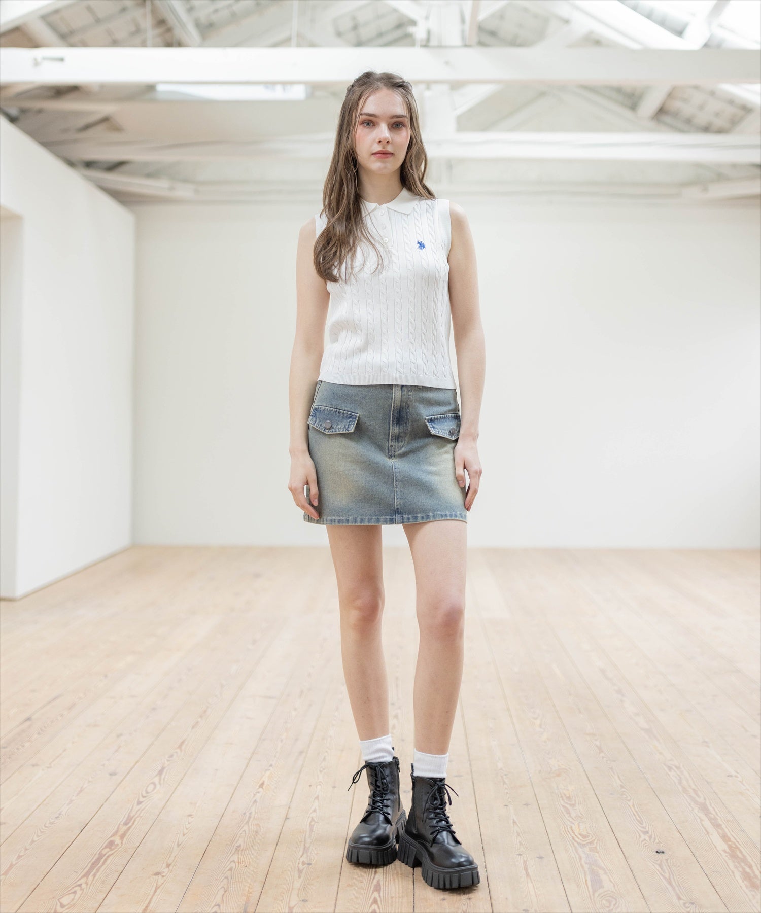 170cm/オフホワイト着用