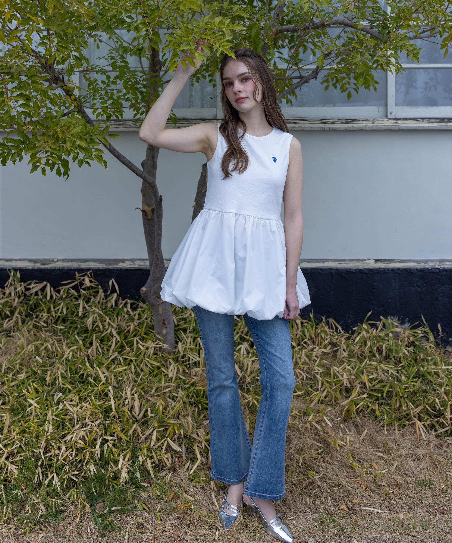 170cm/オフホワイト着用