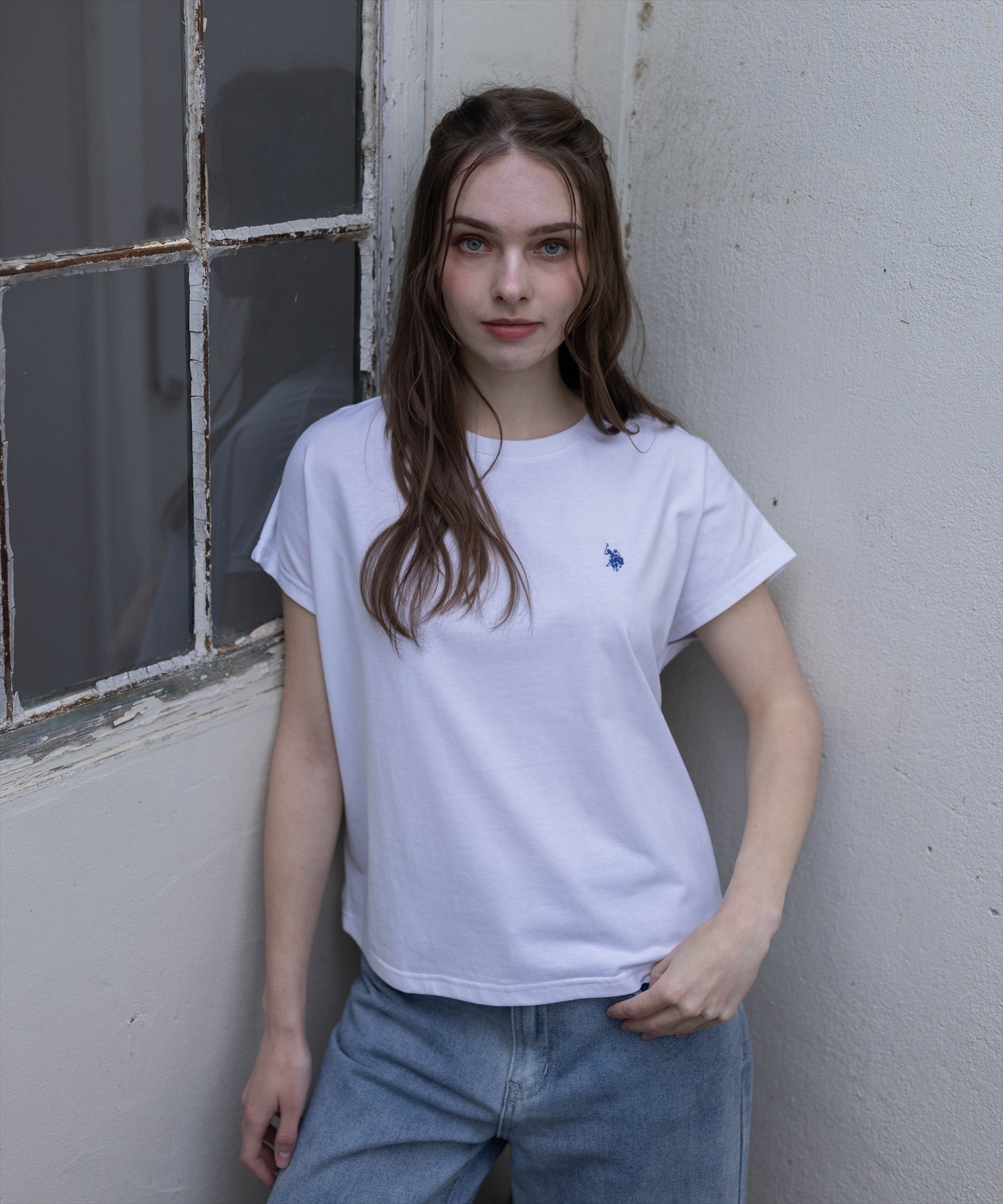 clear U.S. POLO ASSN. フレンチスリーブTシャツ[CL9706] | レディース
