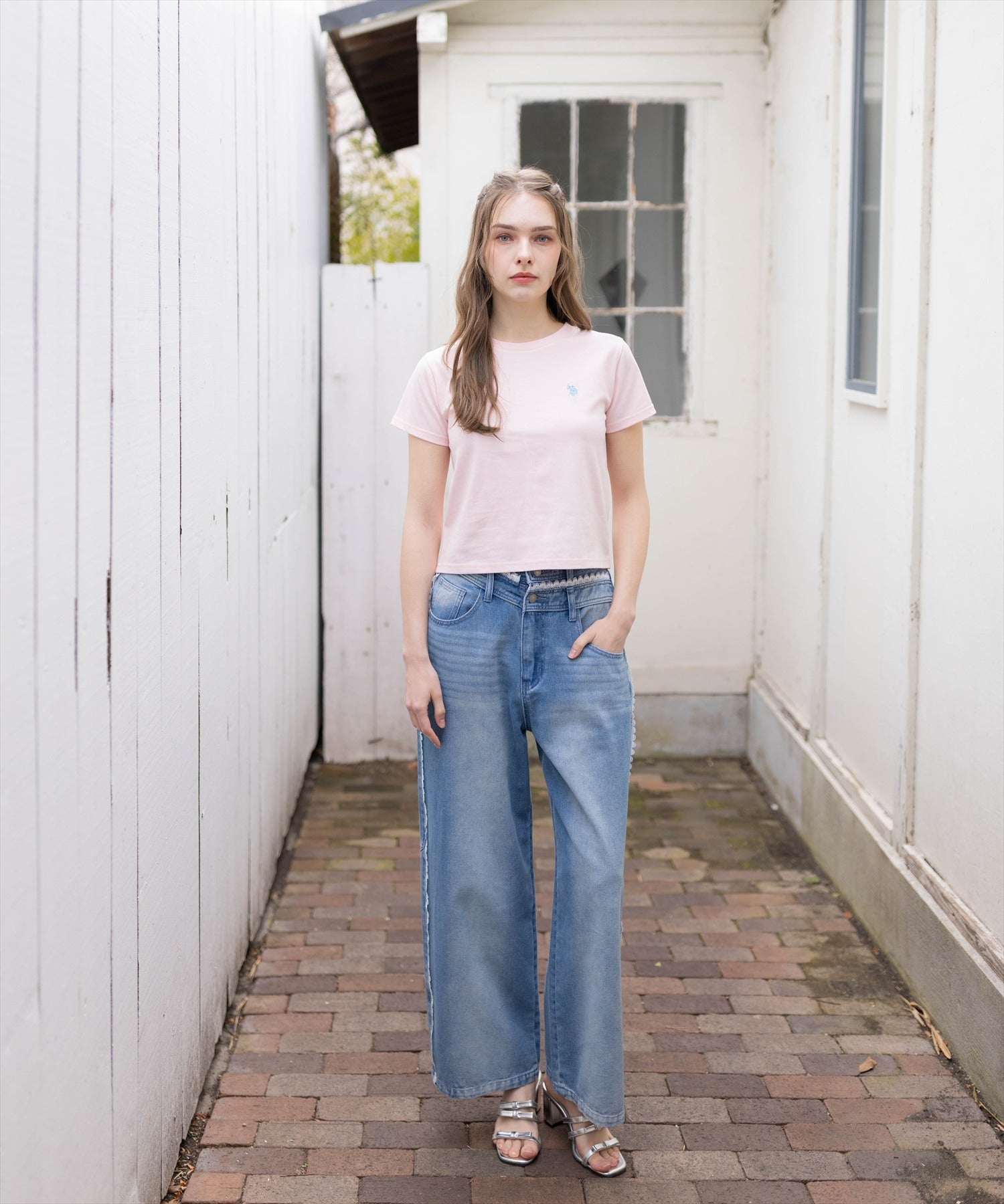 170cm/ピンク着用