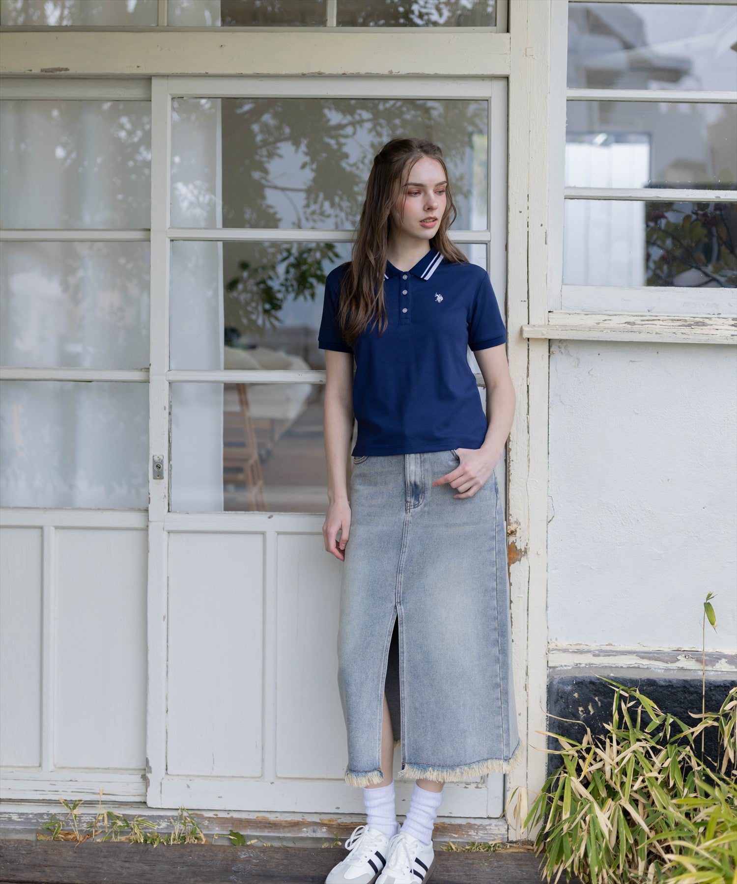 clear U.S. POLO ASSN. 鹿の子ポロシャツ[CL9704] | レディース