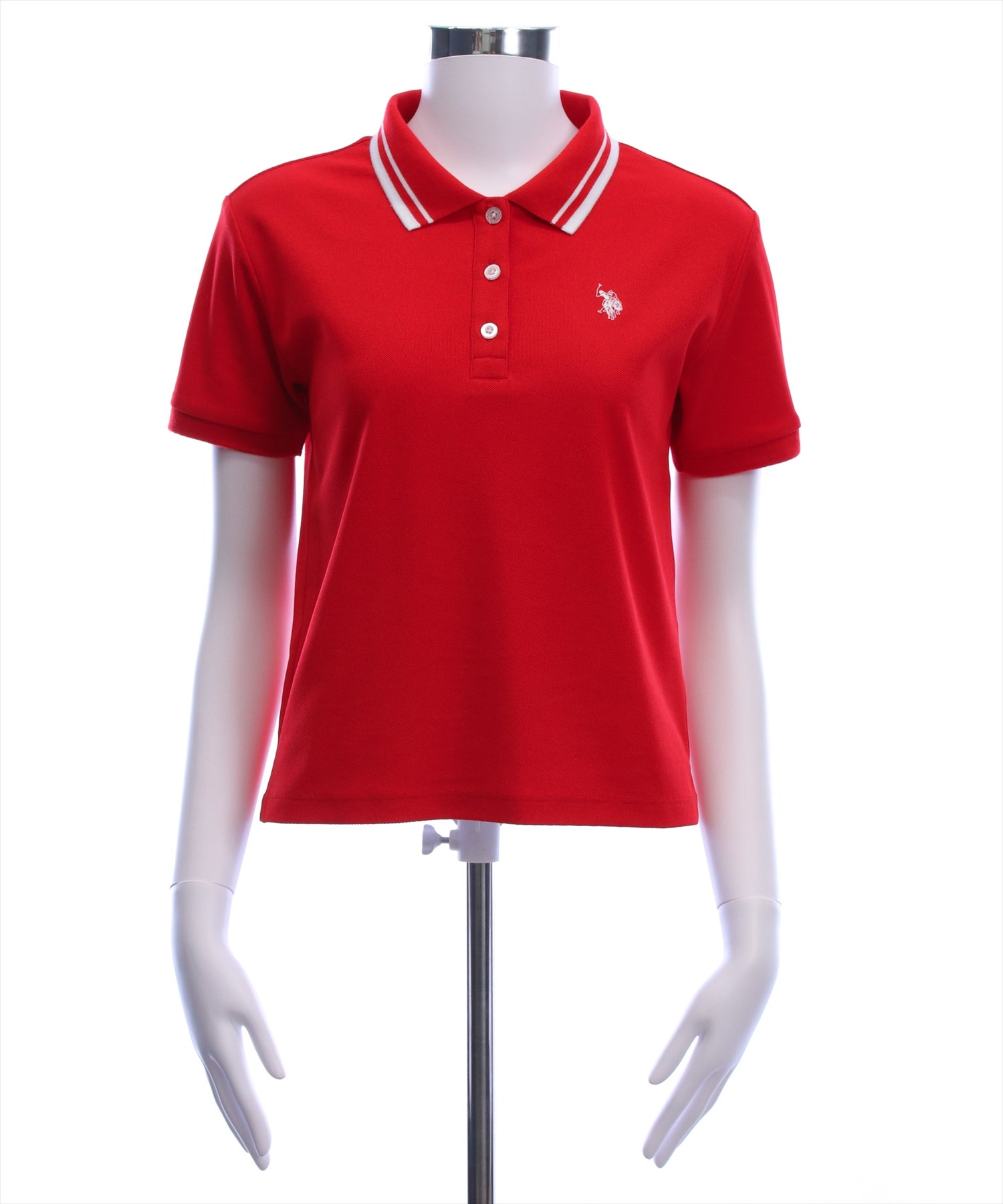 U.S. POLO ASSN. 鹿の子ポロシャツ レディース｜半袖ポロシャツ