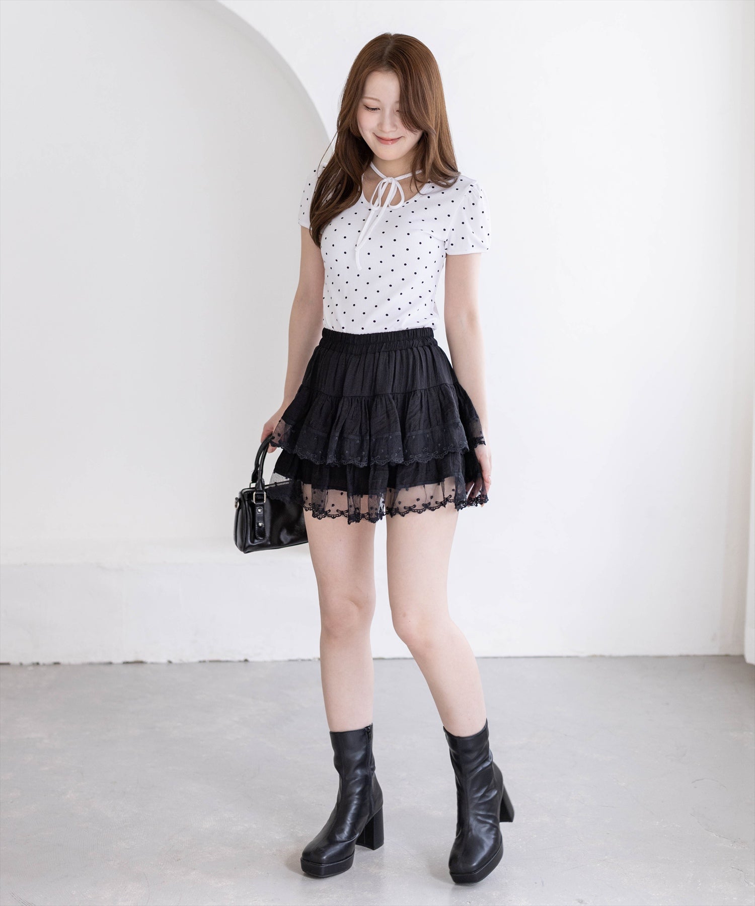 161cm/ブラック着用