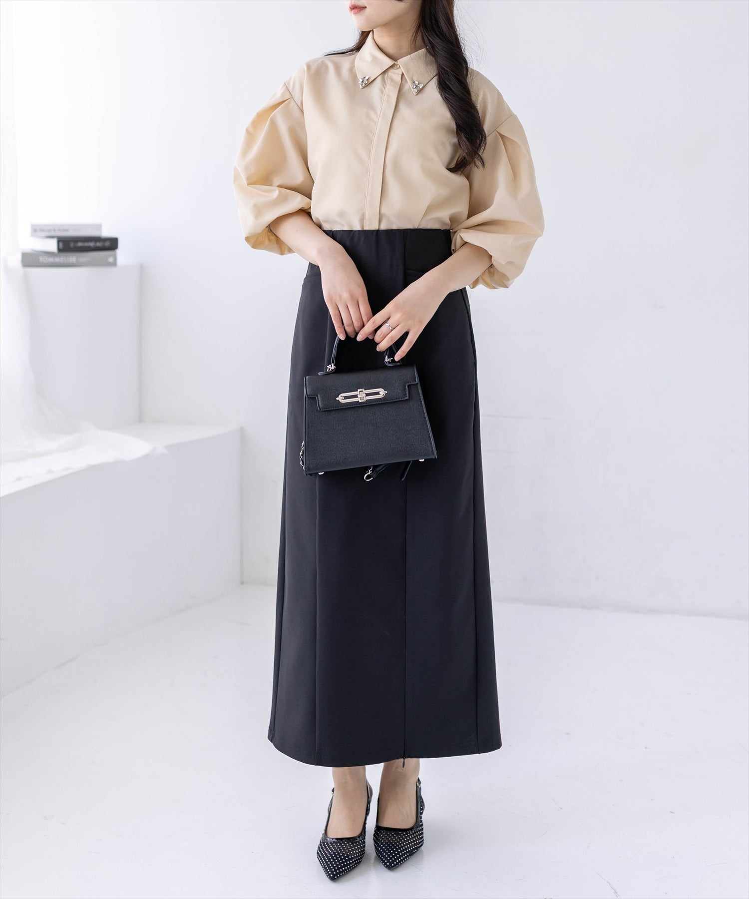 162cm/ベージュ着用