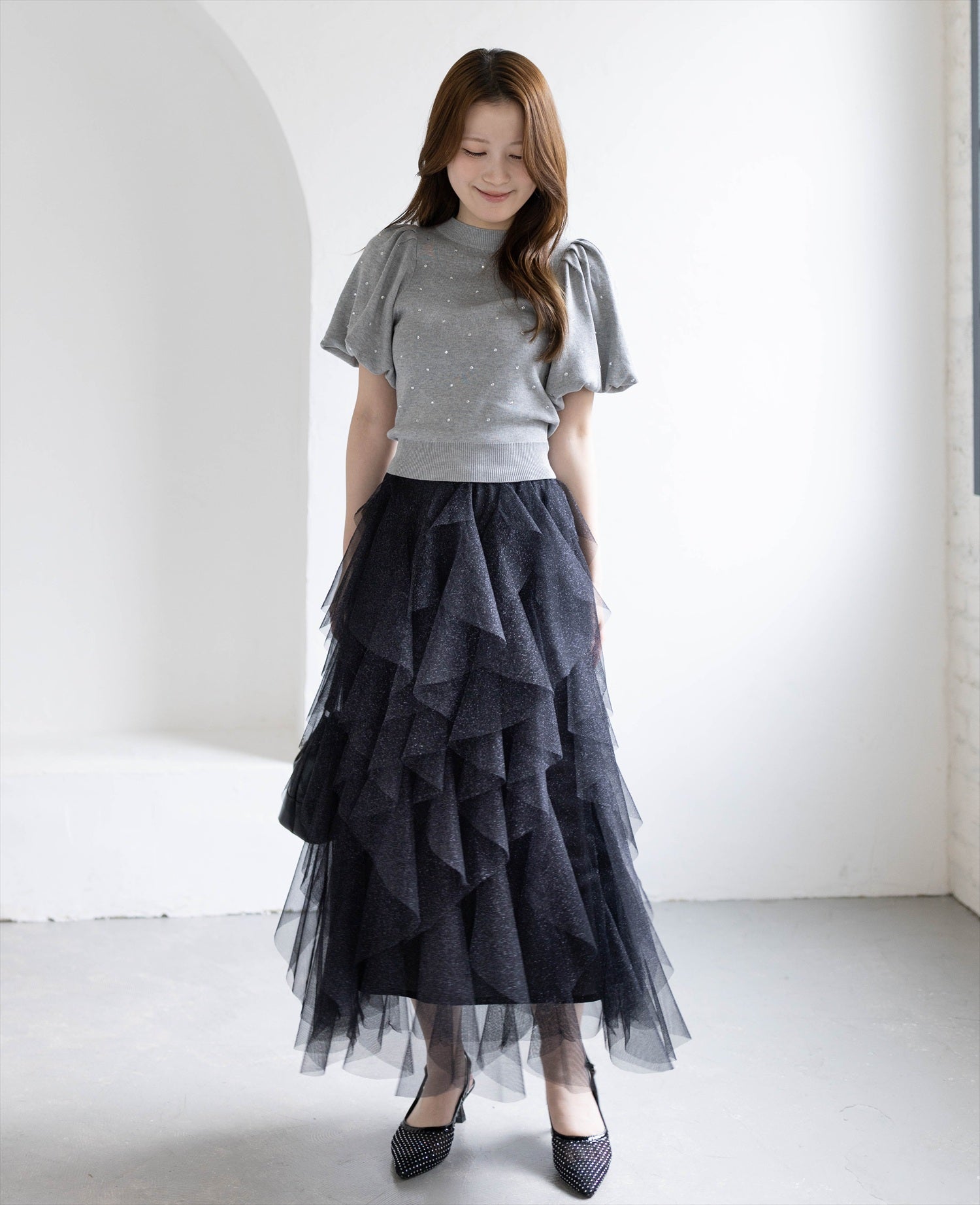 163cm/ブラック着用