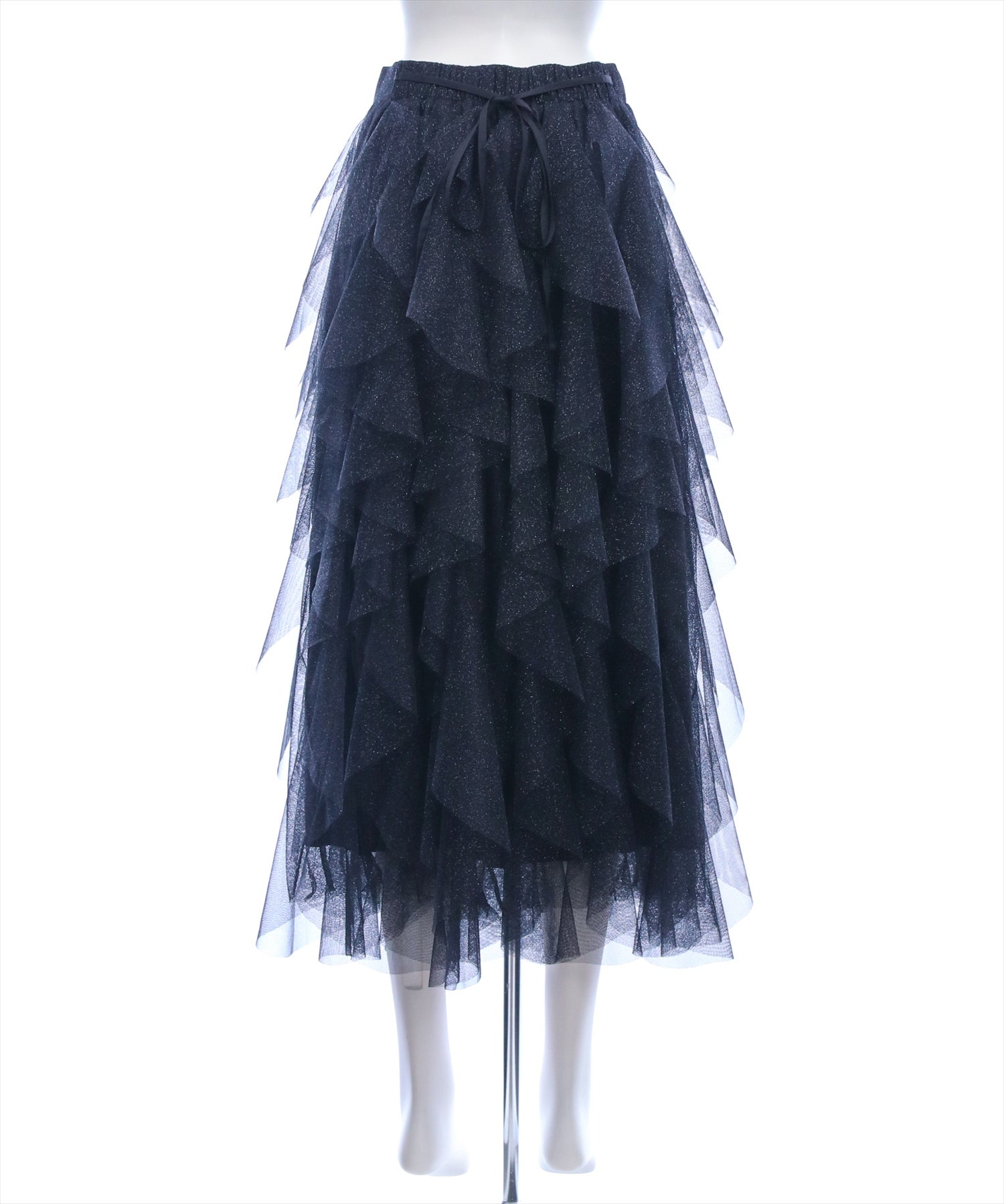 CLEAR BASIC≪新作/再入荷≫ラメチュールフリルロングスカート[CL9833