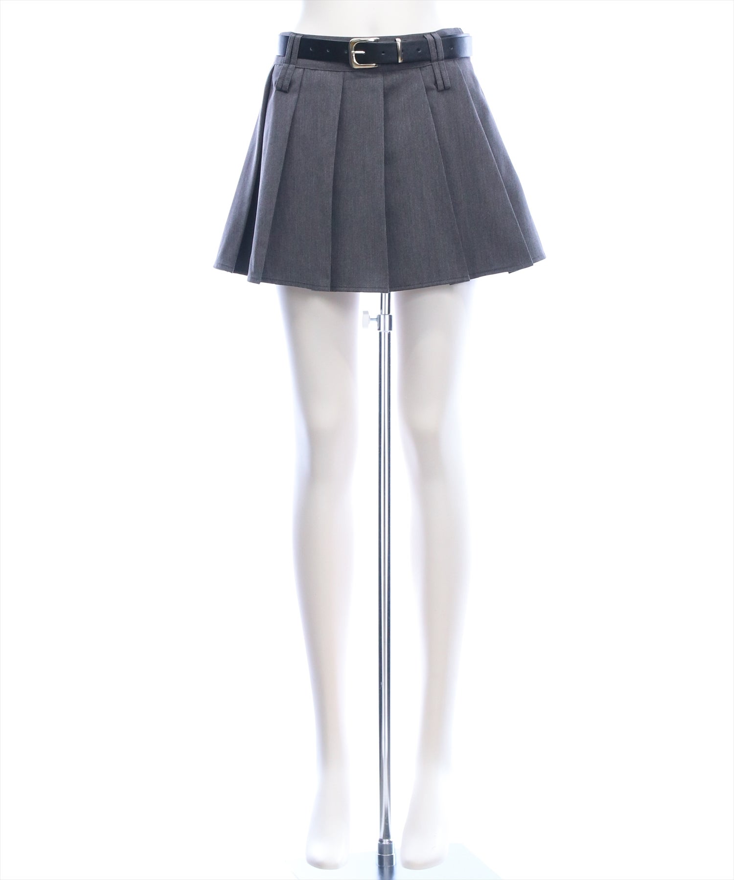 clear≪再入荷≫ベルト付きプリーツミニスカート[CL9900] | レディース