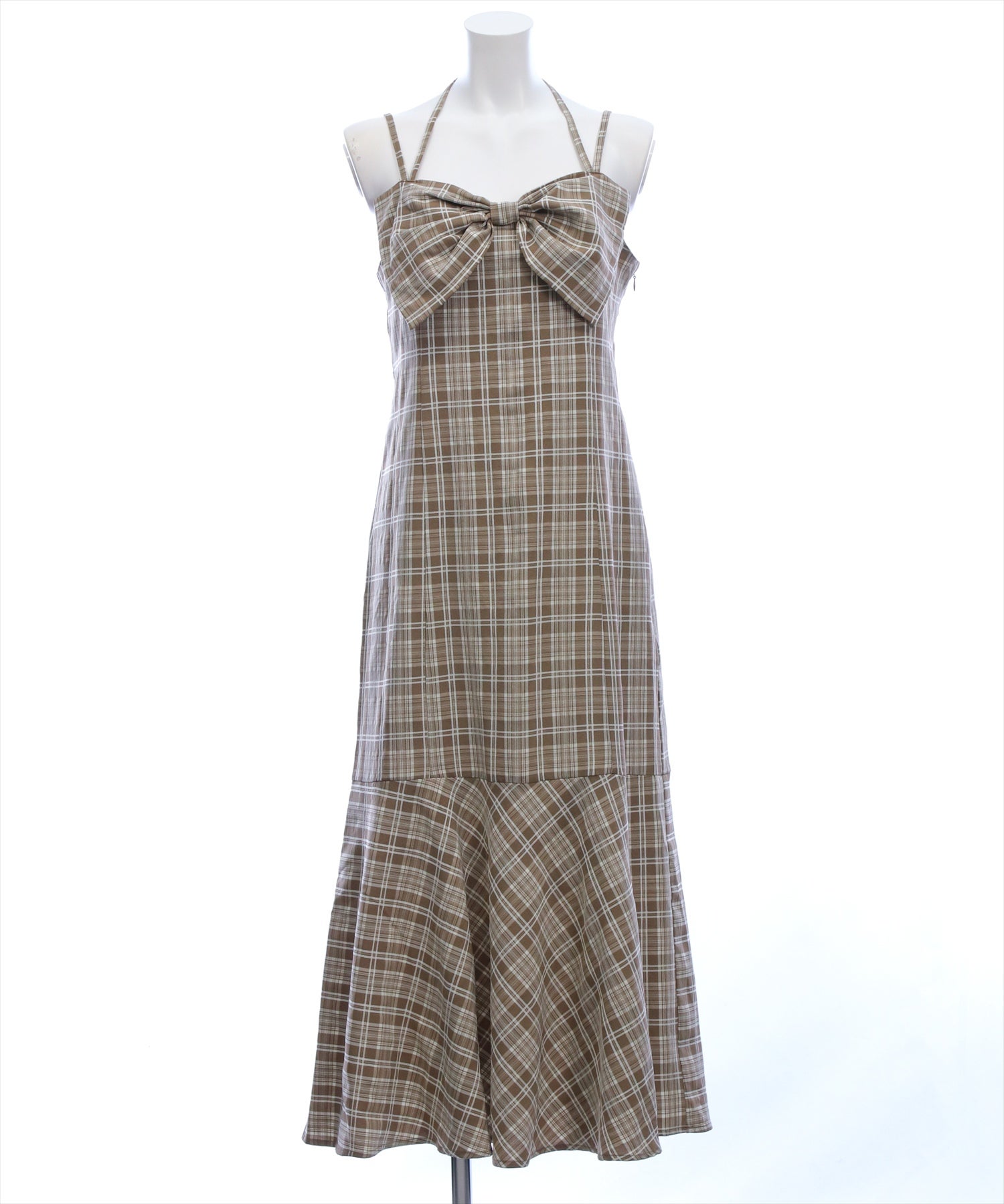 ベージュ×チェック