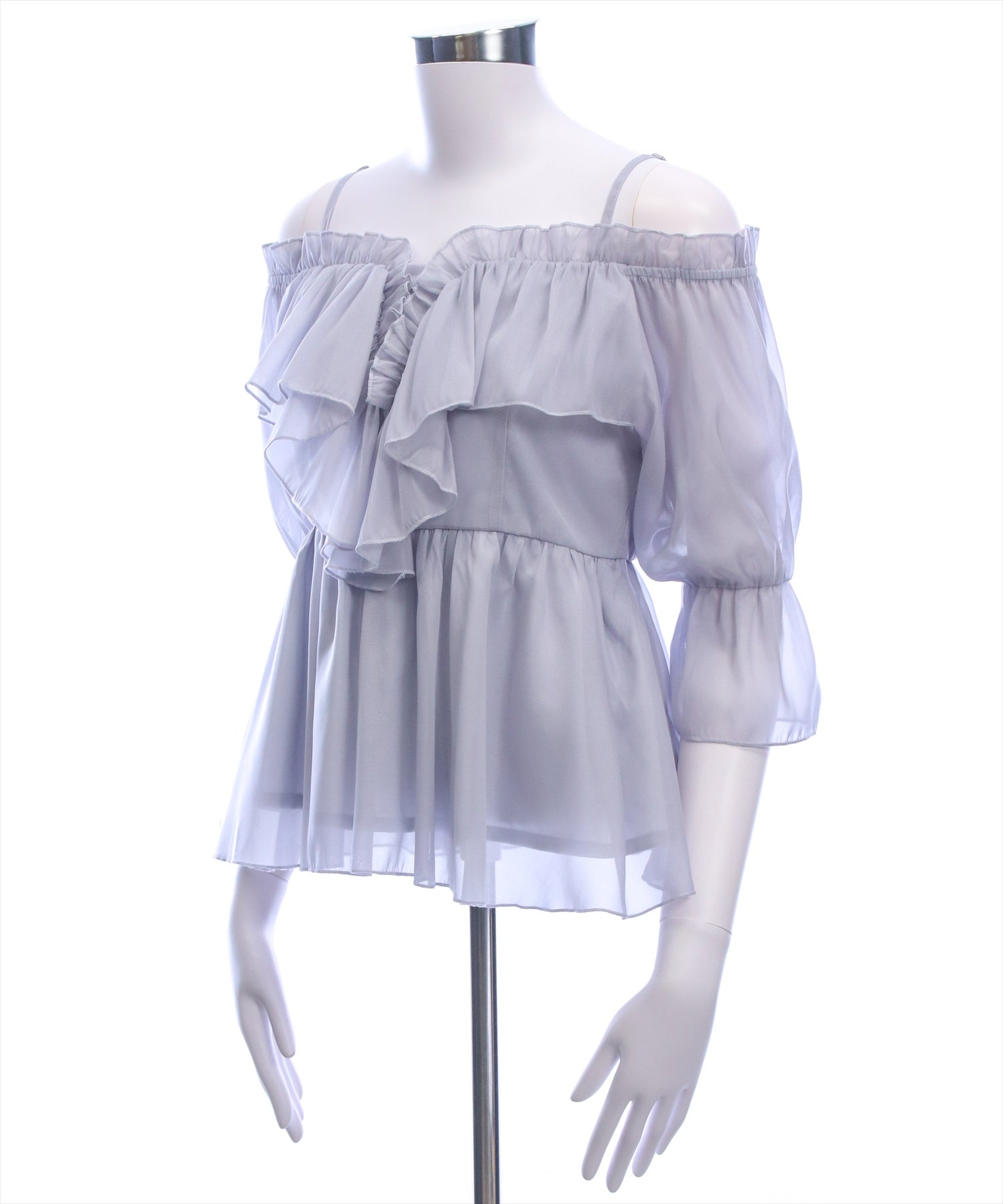 clear≪再入荷≫フロントフリルオフショルブラウス[CL9894