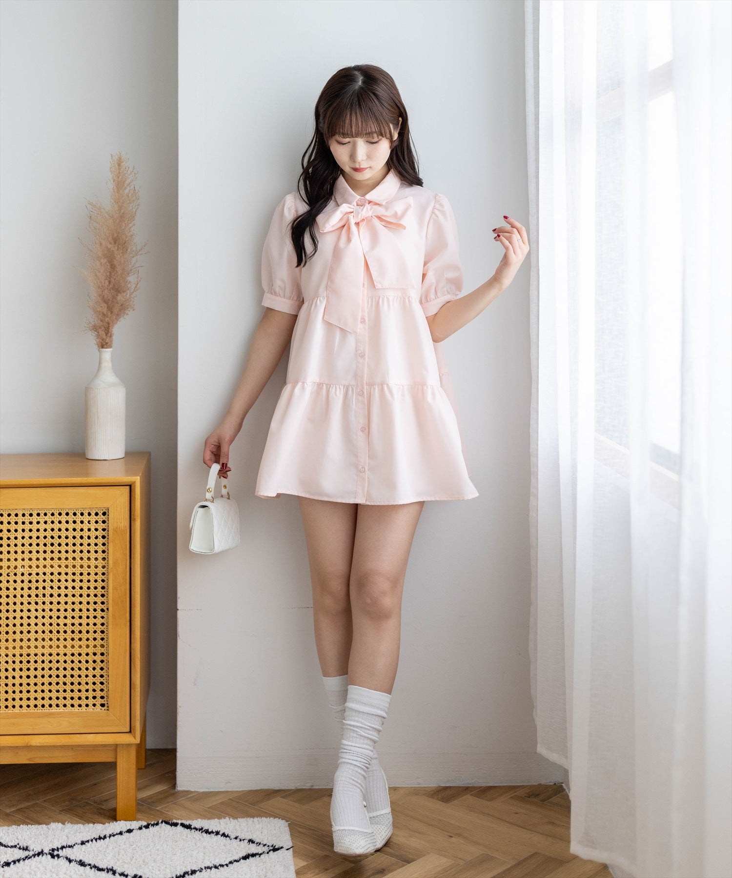 162cm/ピンク着用