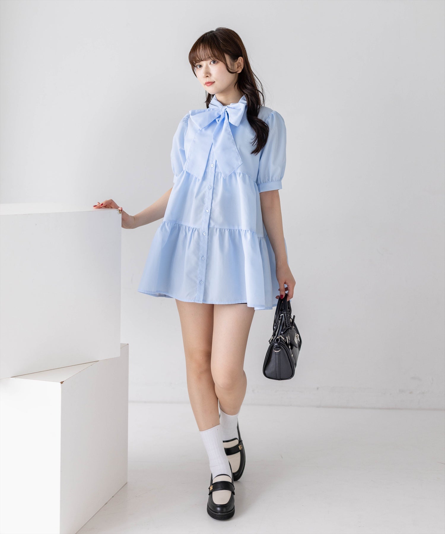 162cm/サックス着用